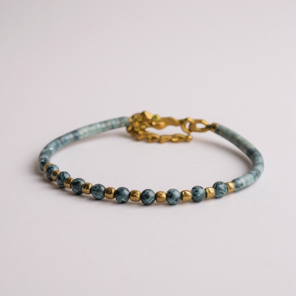 MK Semi Precious Mini Stone Bracelet-Colors - Vintage India NYC