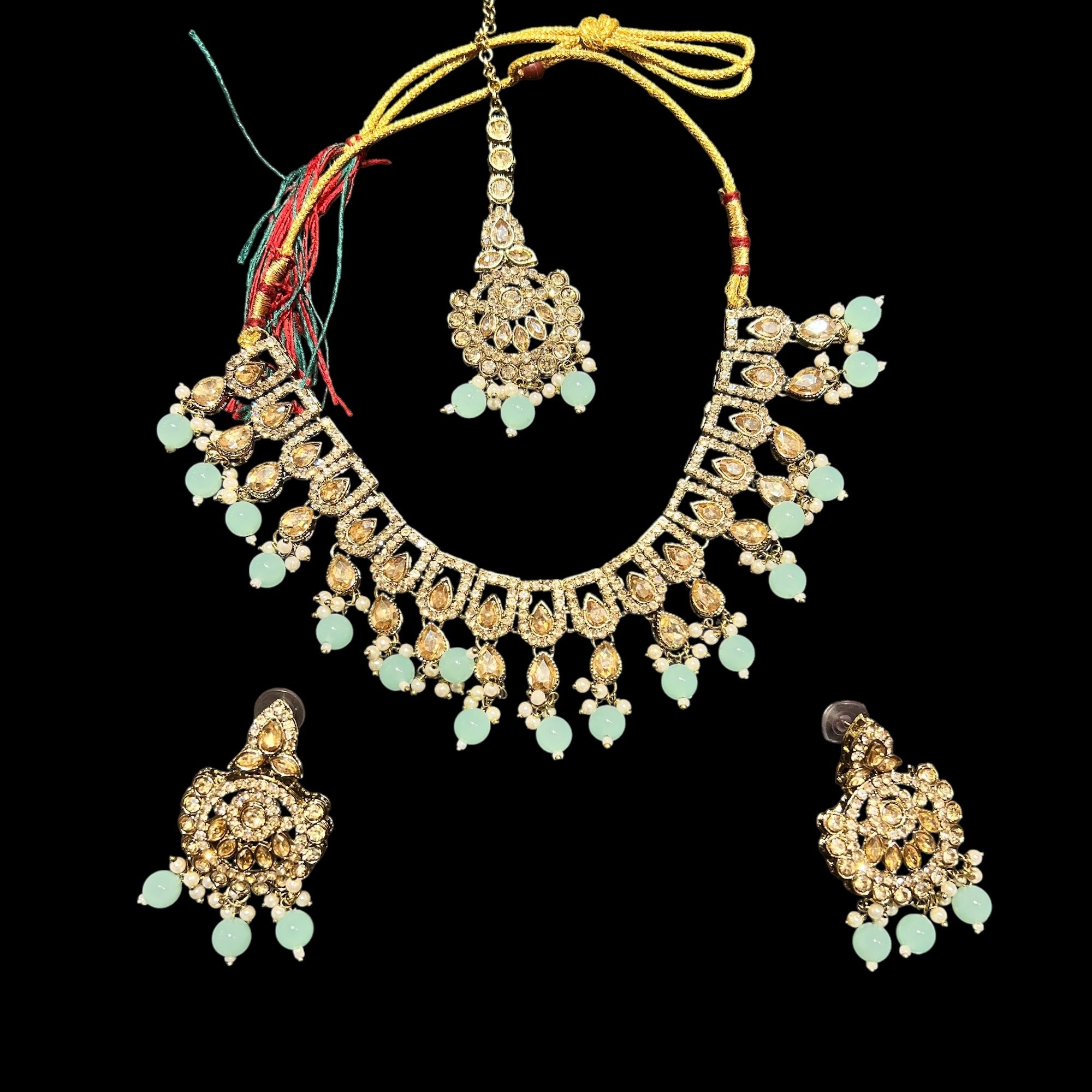 DT Flower Drop Necklace Sets-Many Colors