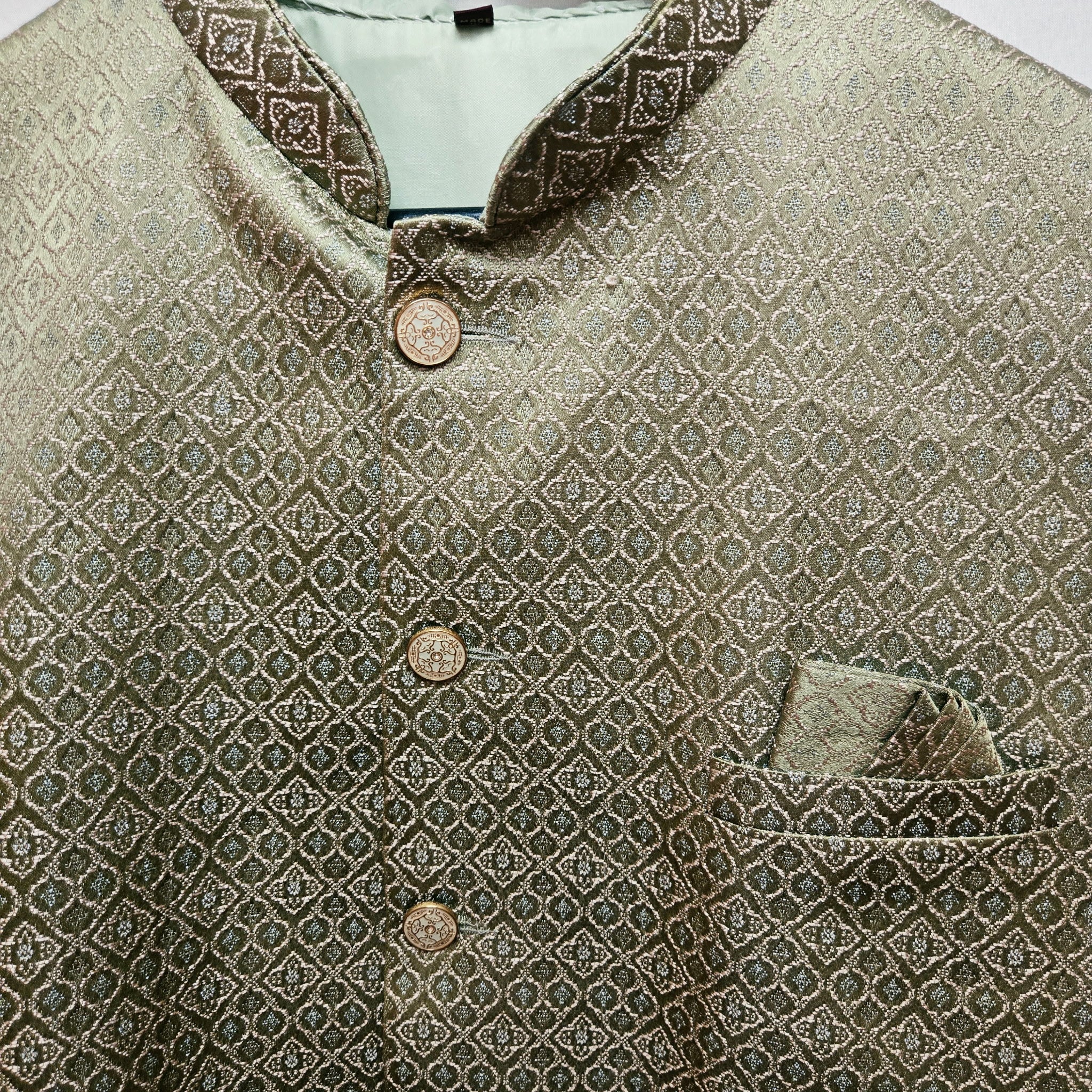 Spring Green Diamond & Stars Vest