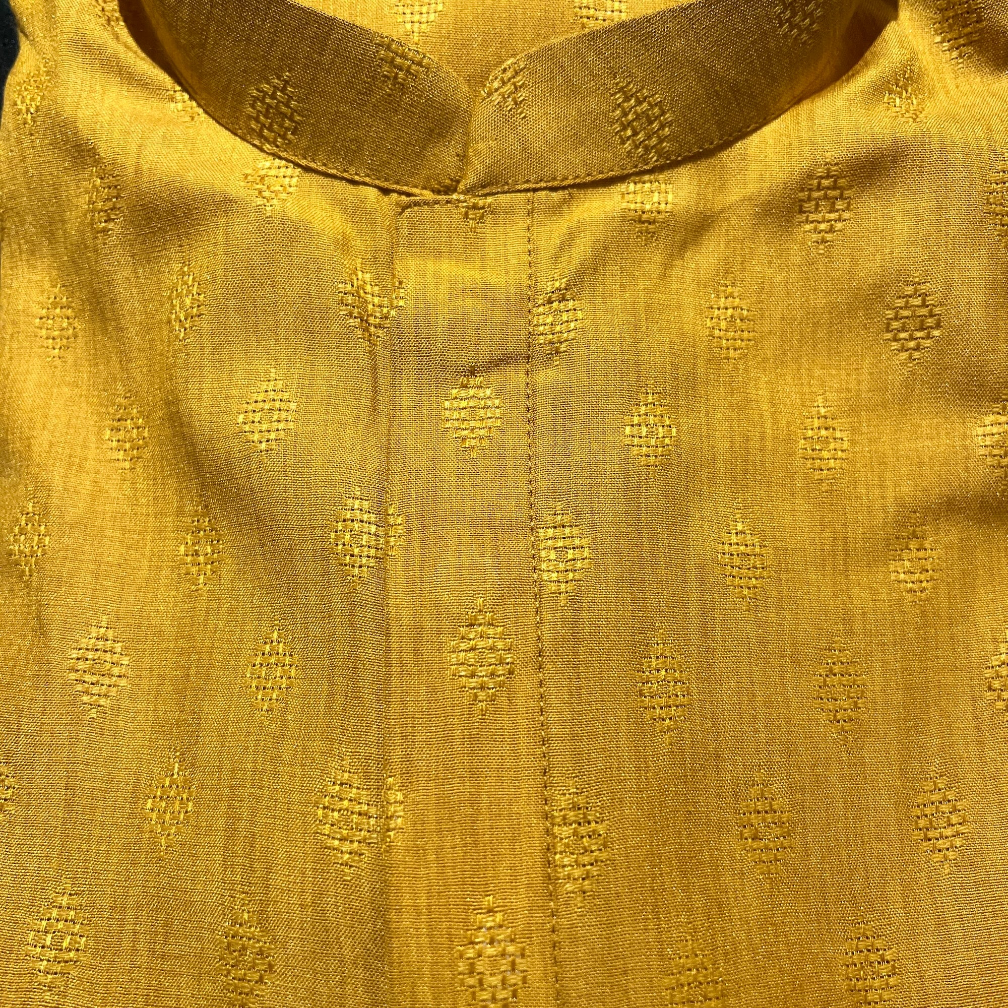 Diamond Band Collar Short Kurta- Various Colors - Vintage India NYC
