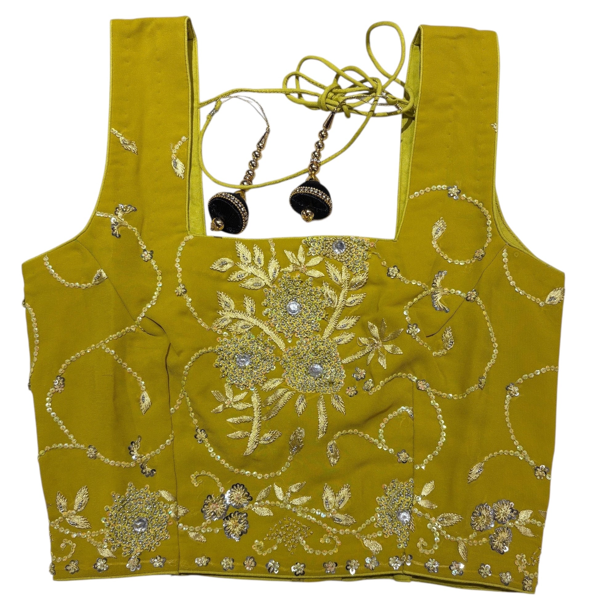 Brocade & Embroidered Saree Blouses 25-Size 28 - Vintage India NYC