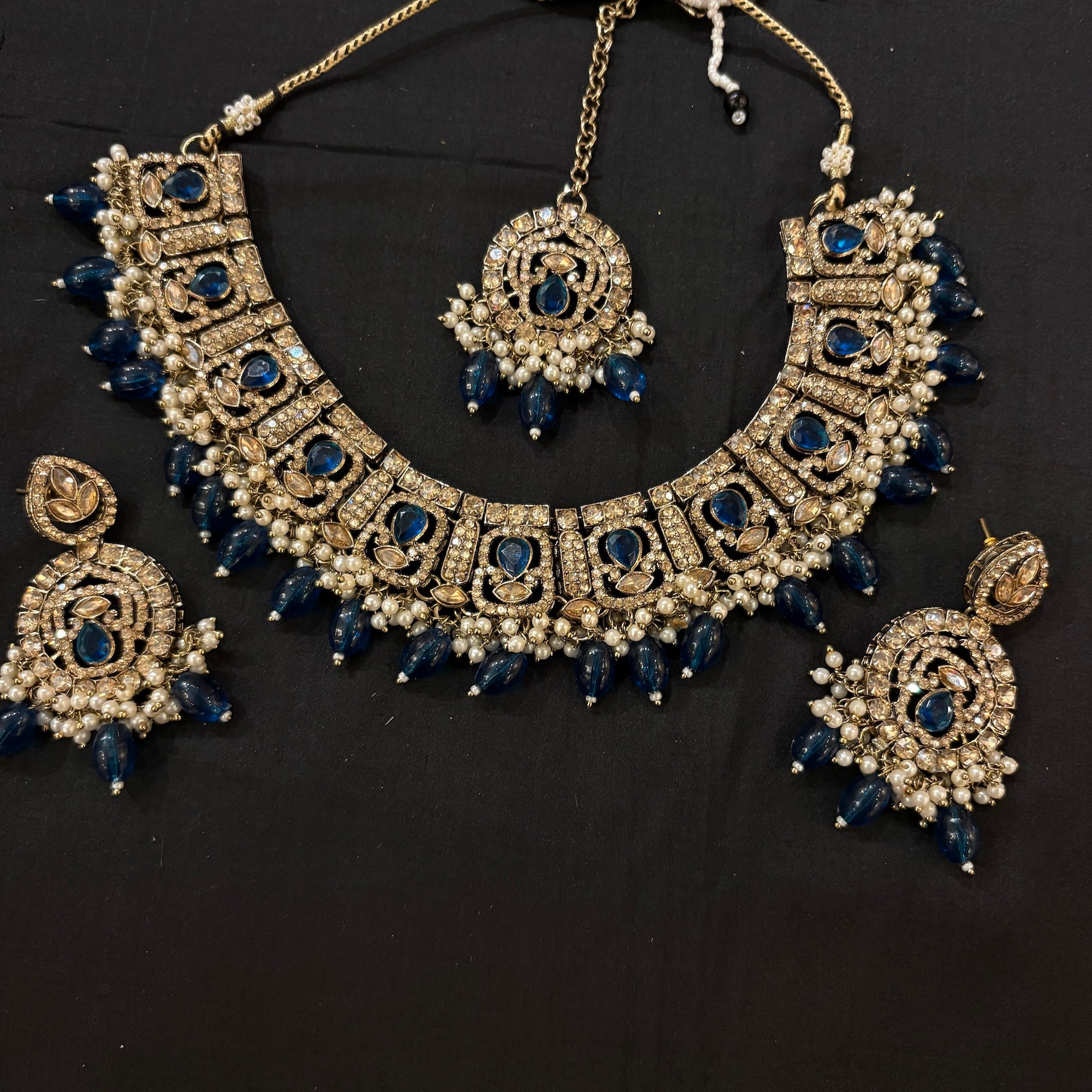 DT Jharoka Necklace Sets- Colors - Vintage India NYC