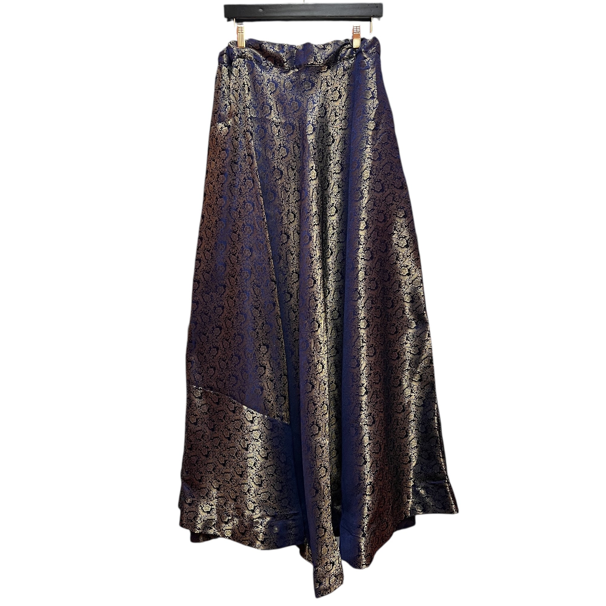 Brocade Paisley Floral Lehengas - 2 Sizes - Vintage India NYC