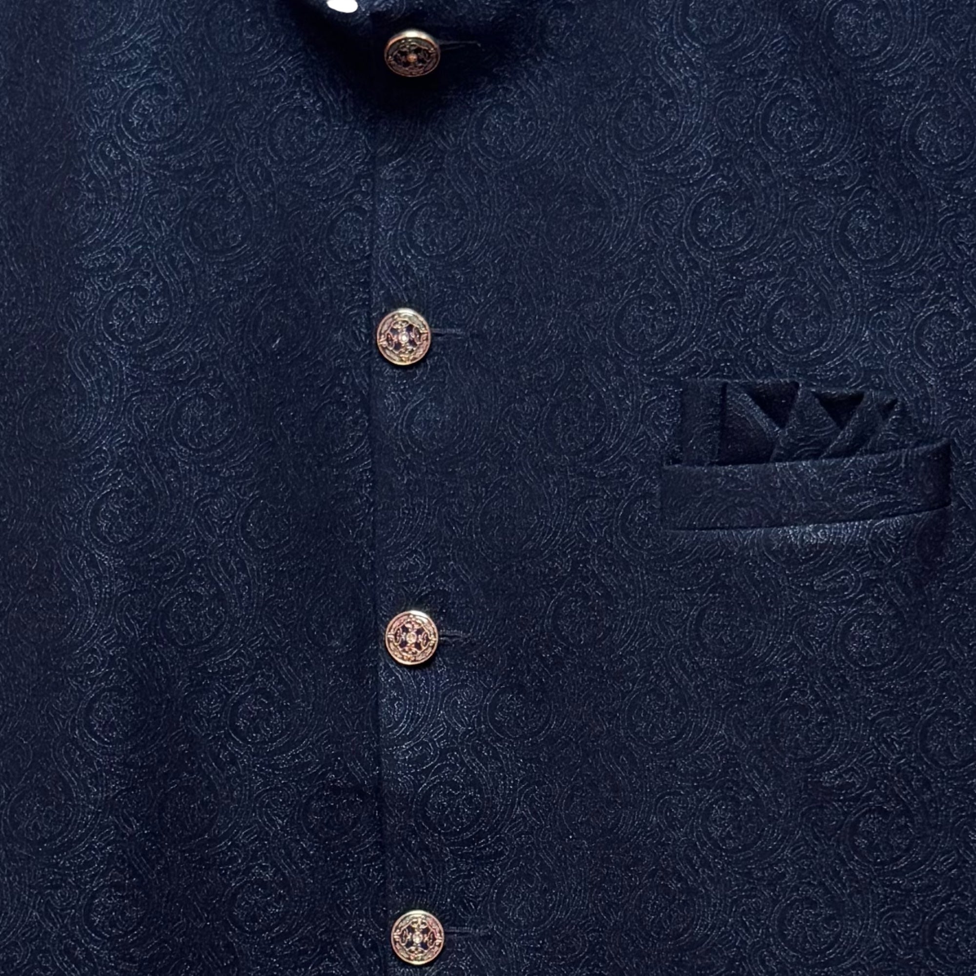 Round Paisley Jodhpuri Jacket -Colors - Vintage India NYC