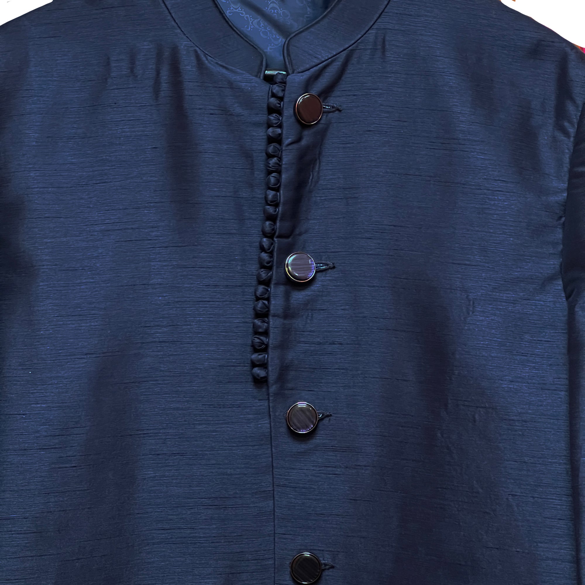 Navy Semi Sherwani- Size 40 - Vintage India NYC