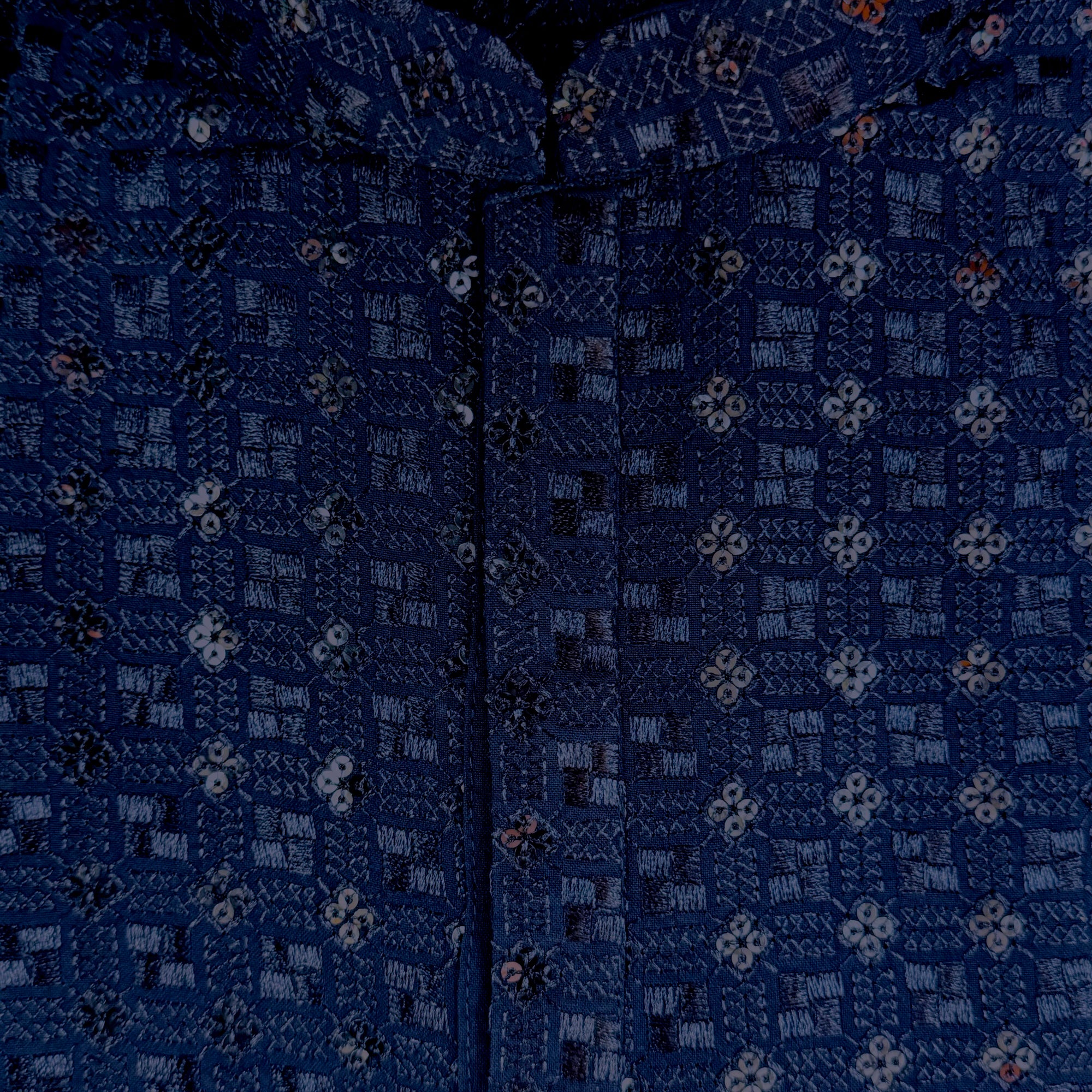 Lucknowi Threadwork Kurtas-5 Colors - Vintage India NYC