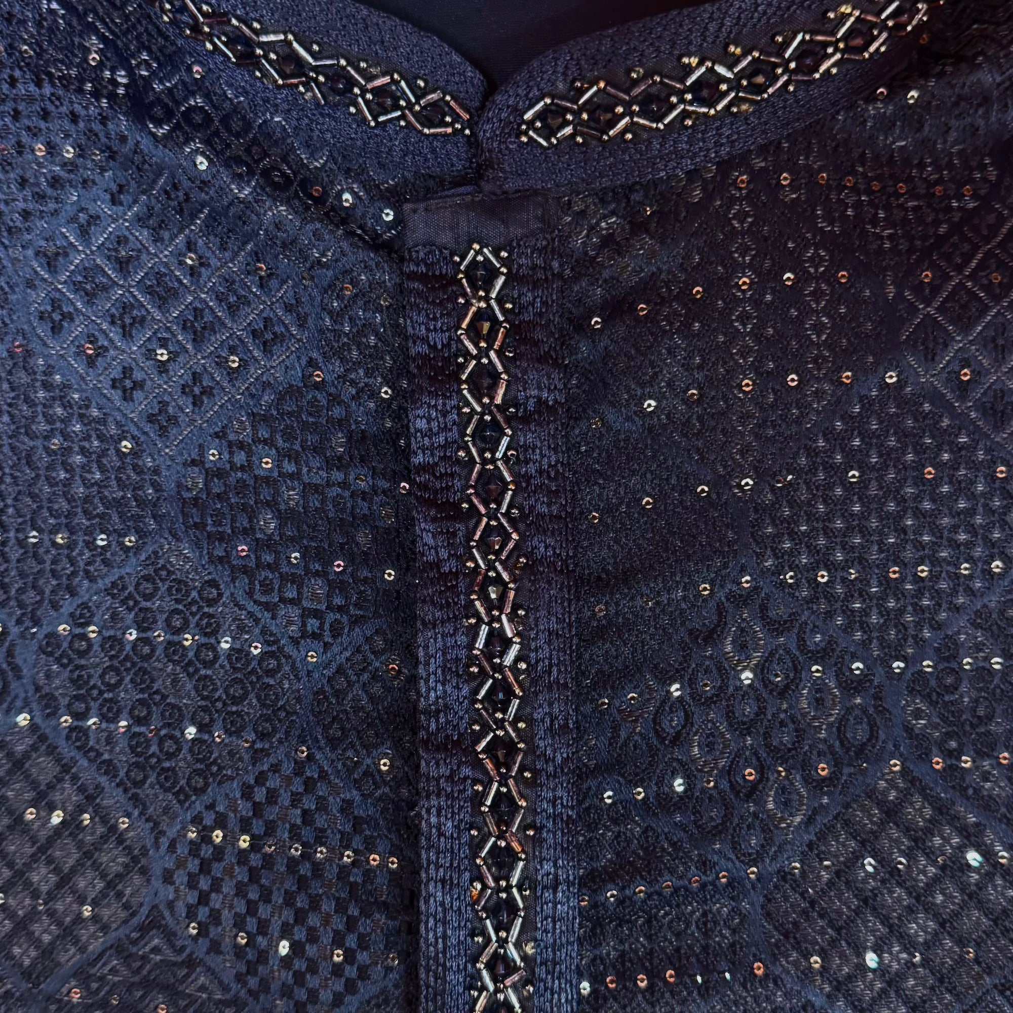 Tiled Small Sequin Kurta-Colors - Vintage India NYC