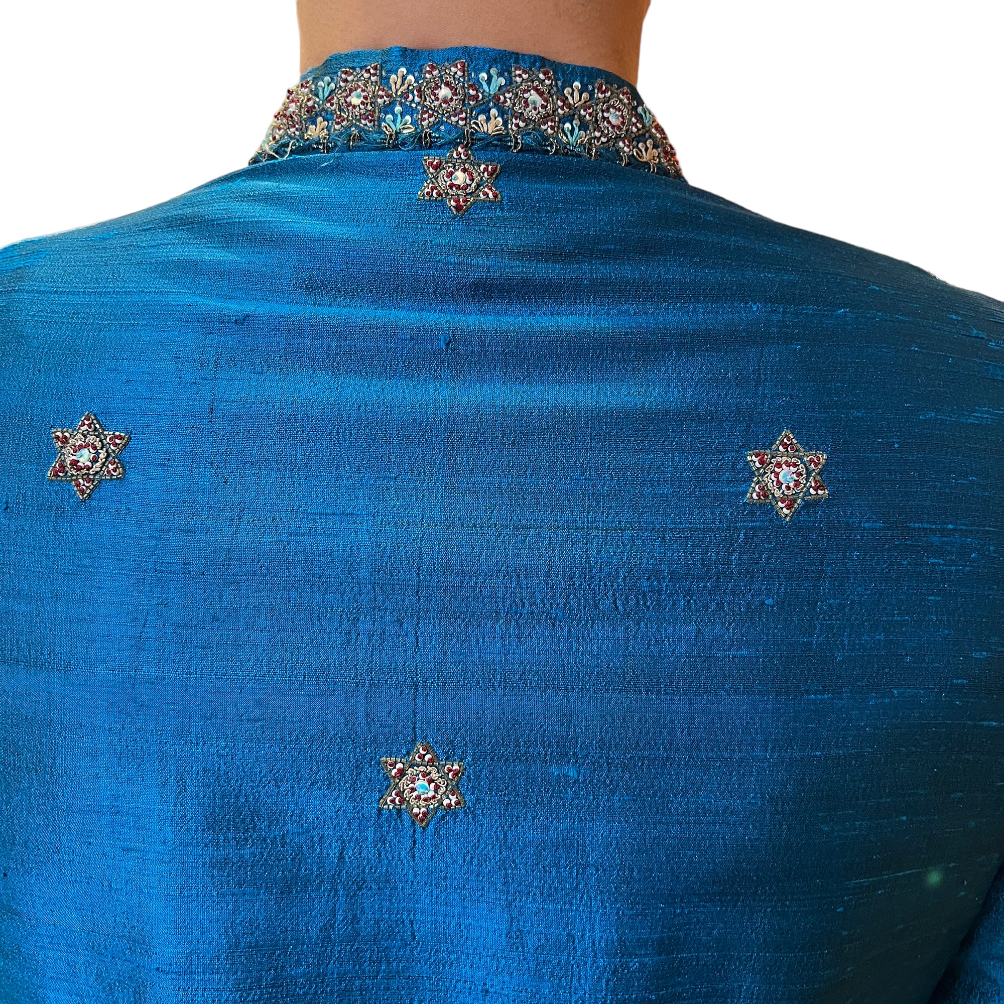 VM Ocean Blue Sherwani - Vintage India NYC
