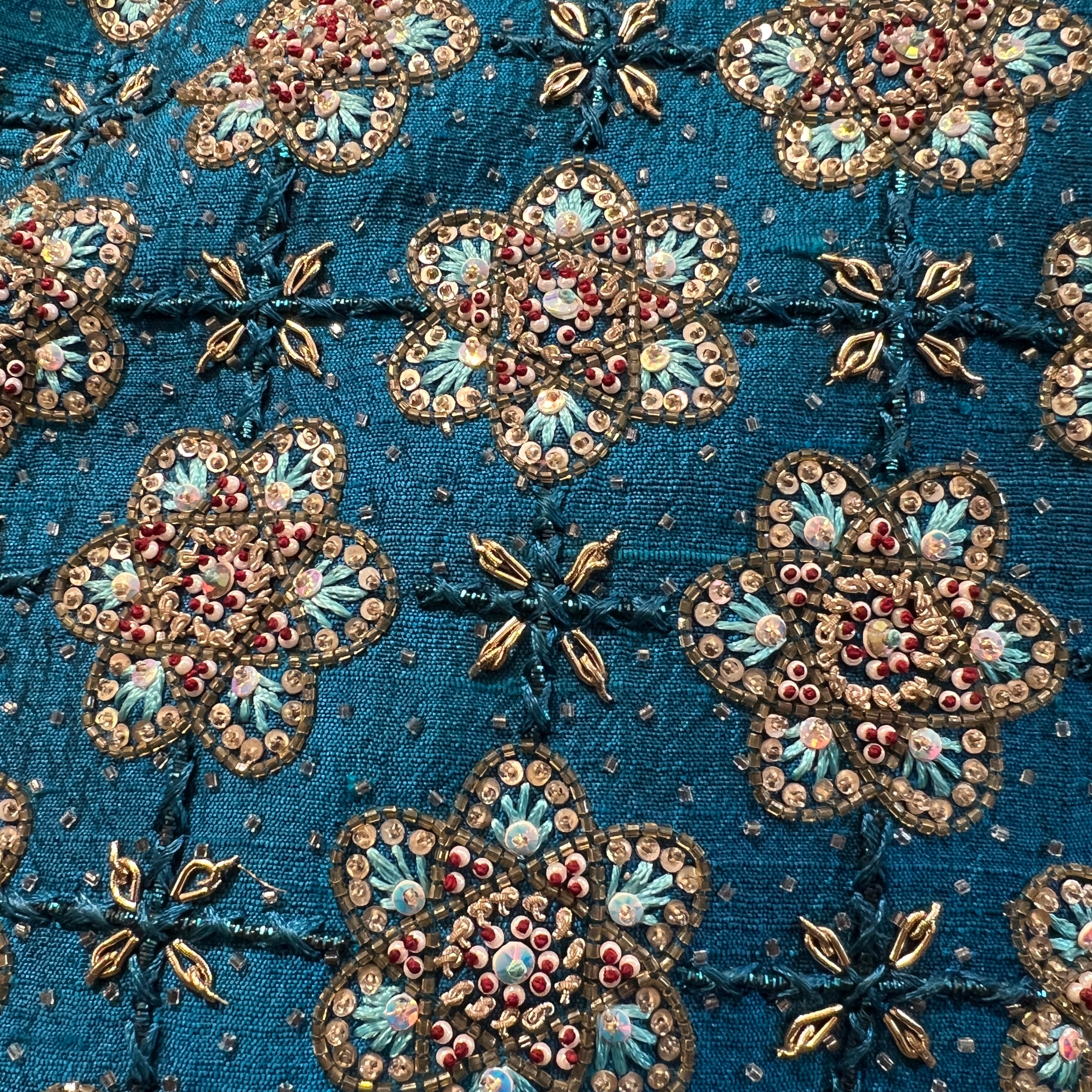 VM Ocean Blue Sherwani - Vintage India NYC