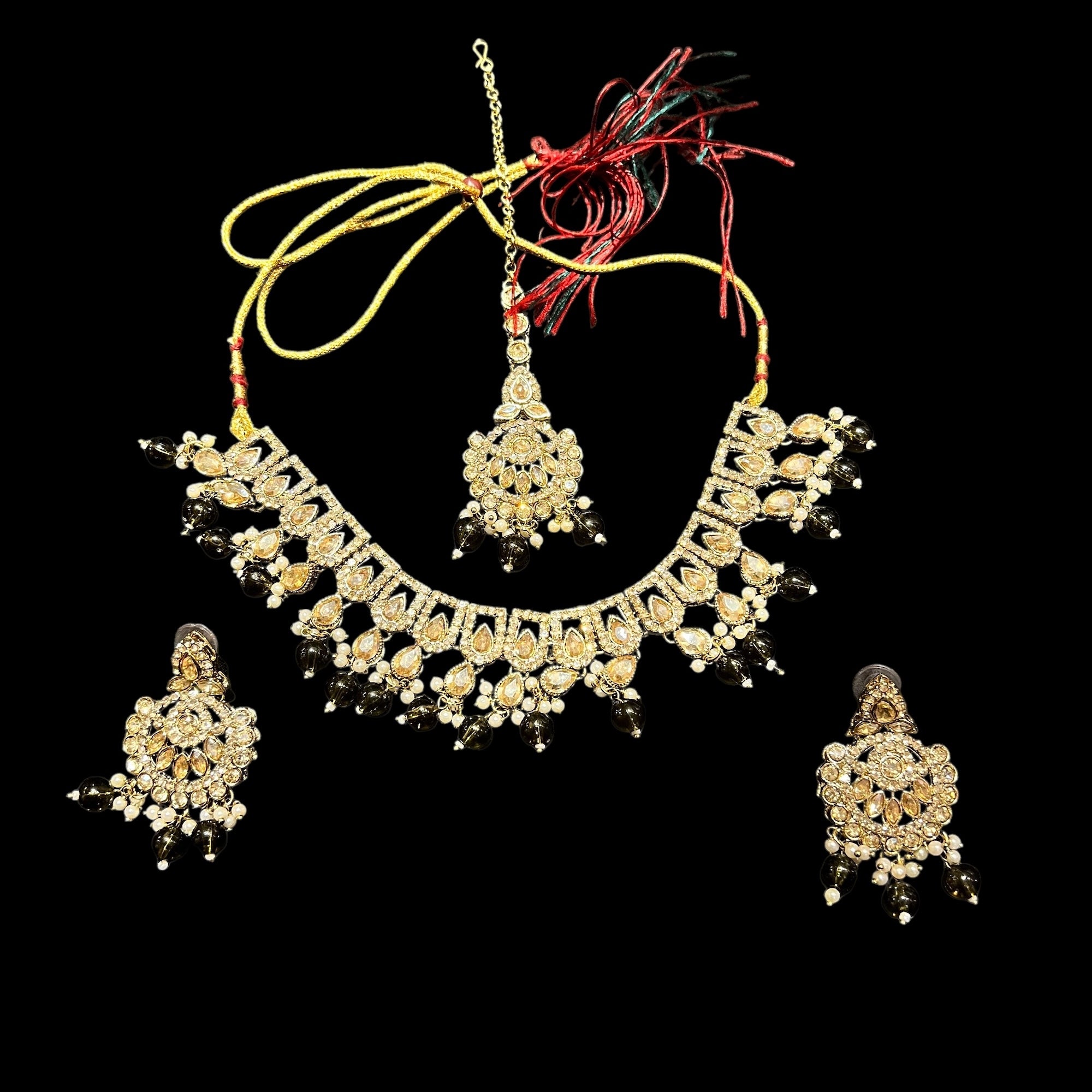 DT Flower Drop Necklace Sets-Many Colors