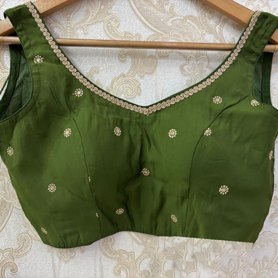 Embroidered Flower Blouse-Size 32- Colors