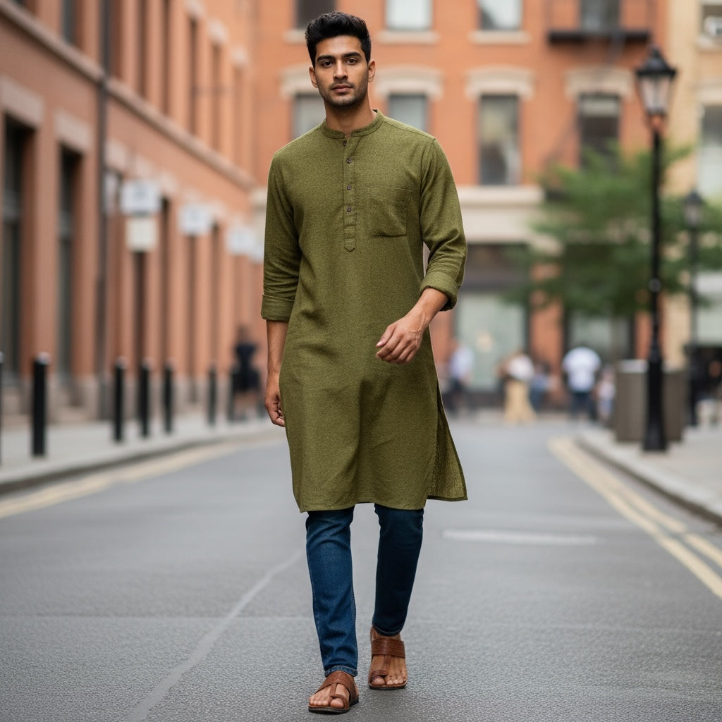 Organic Cotton Kurtas- Many Colors - Vintage India NYC