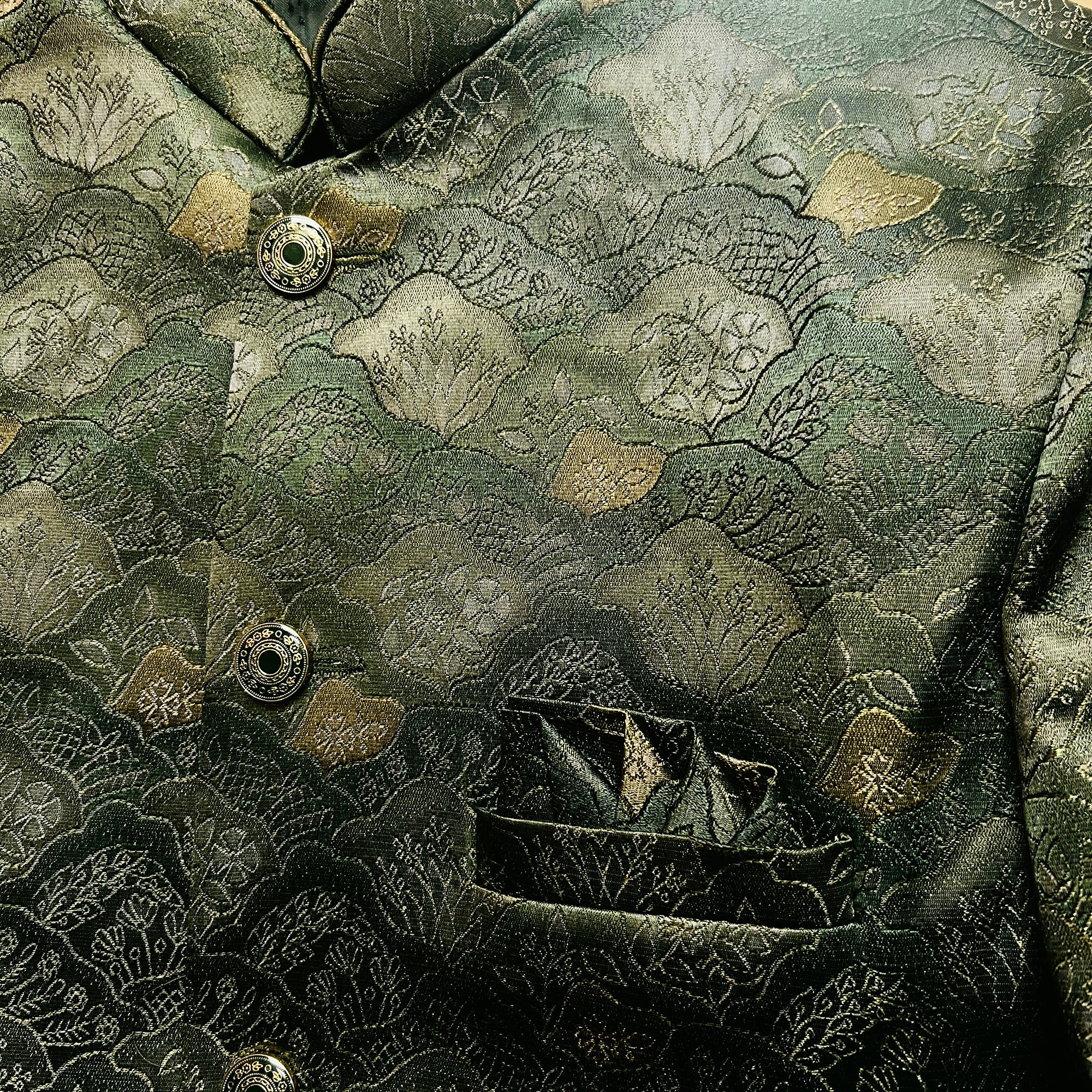 Olive Knoll Jodhpuri Jacket - Vintage India NYC