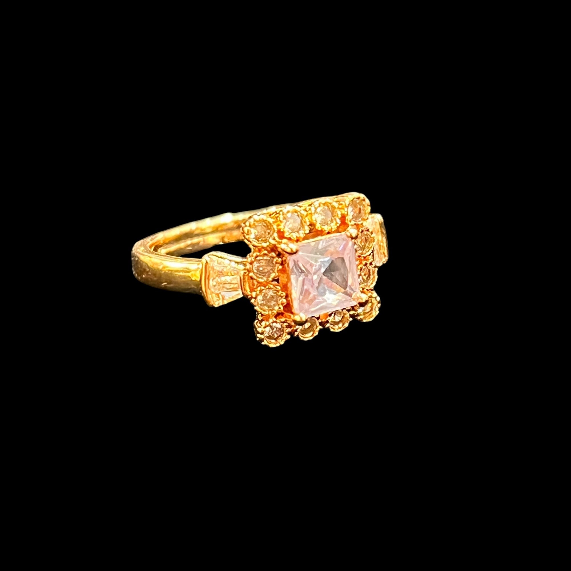 Gold Rings with Stones - Vintage India NYC