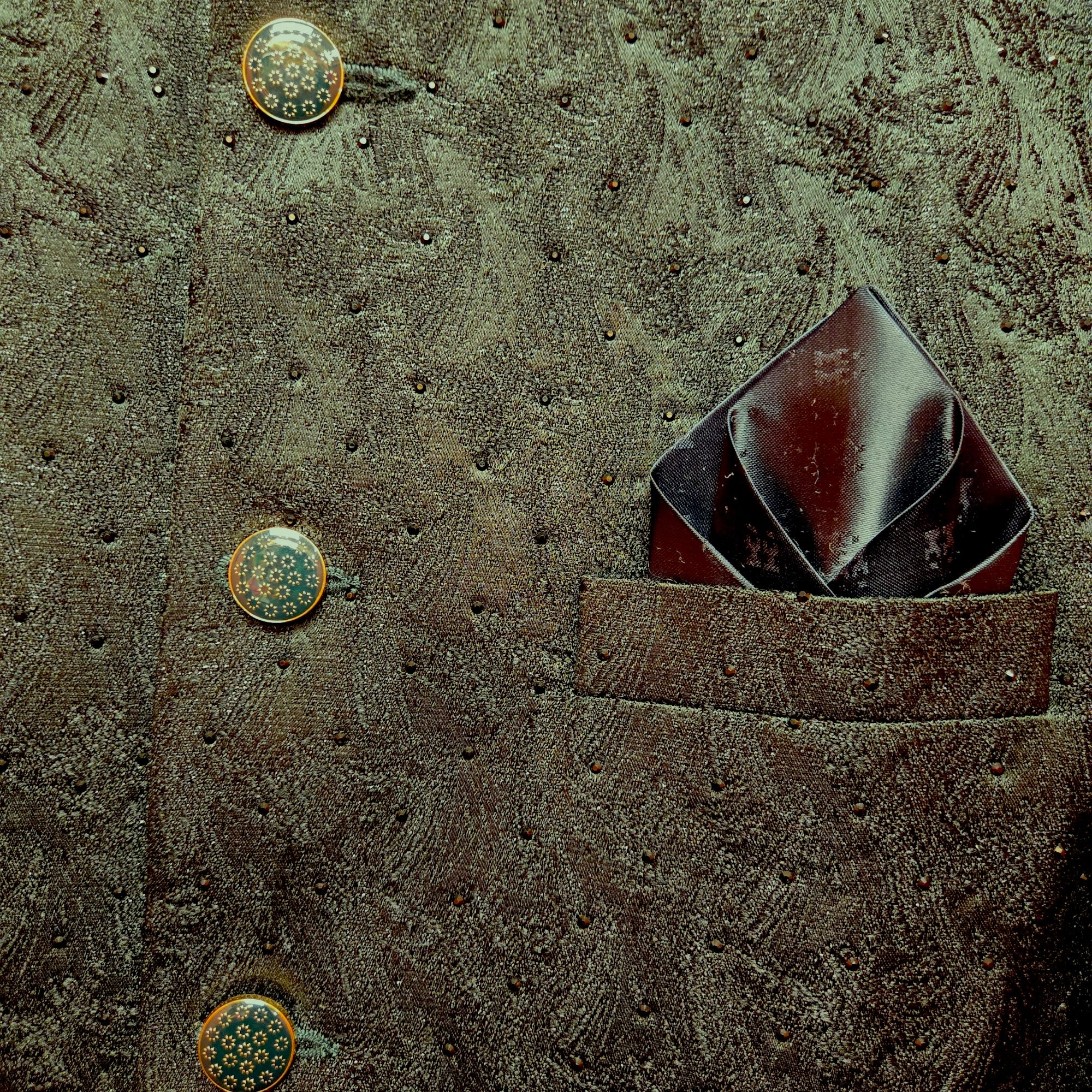 Palm Green Jacquard Jodhpuri Jacket