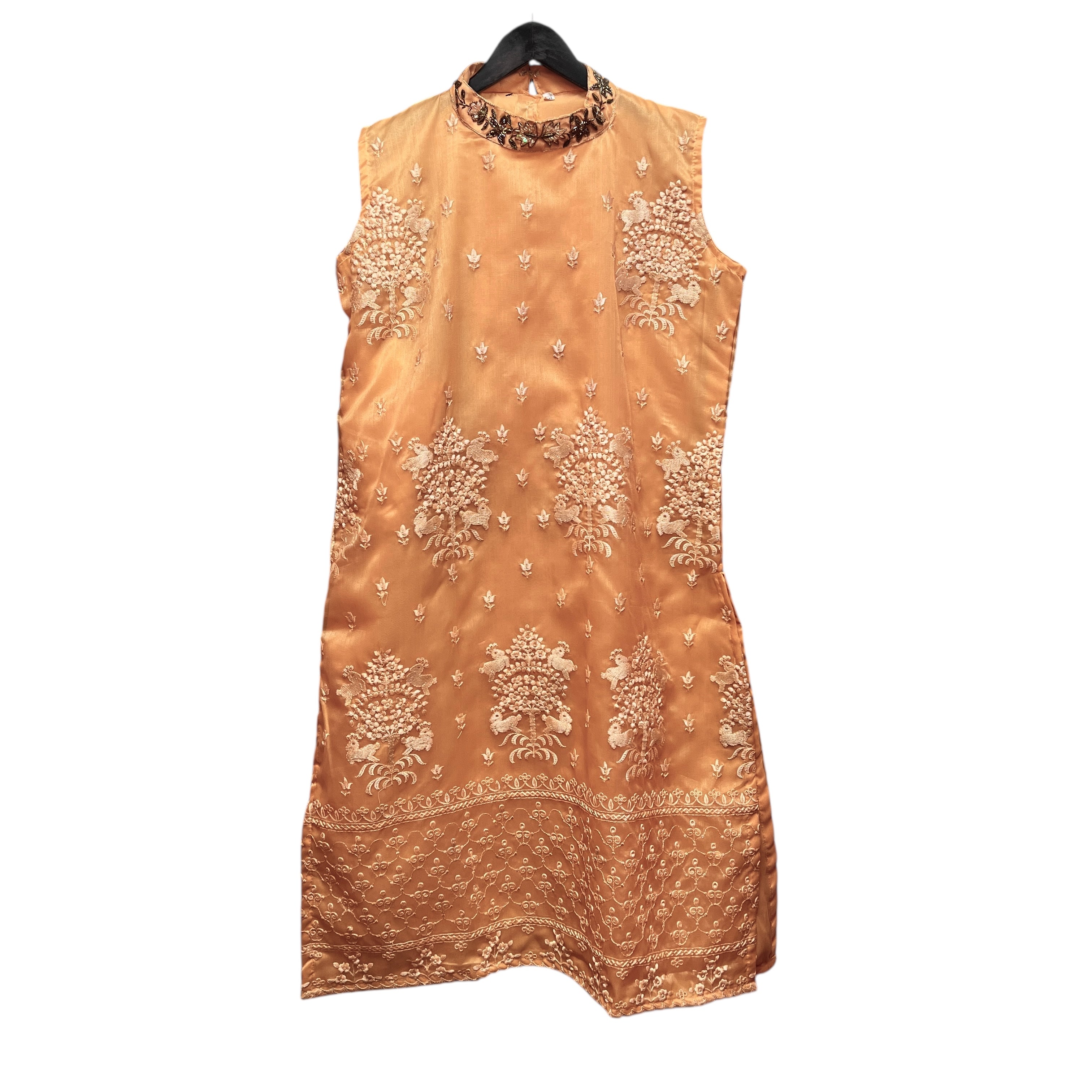 Embroidered Straight Kurta -3 Colors - Vintage India NYC