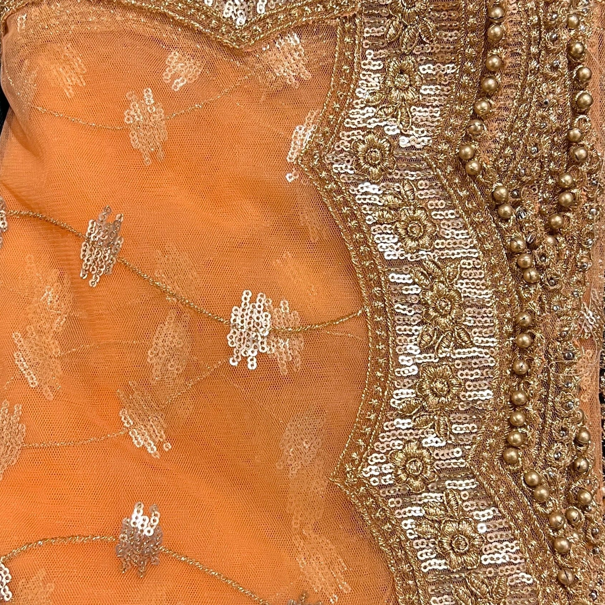 peach dupatta