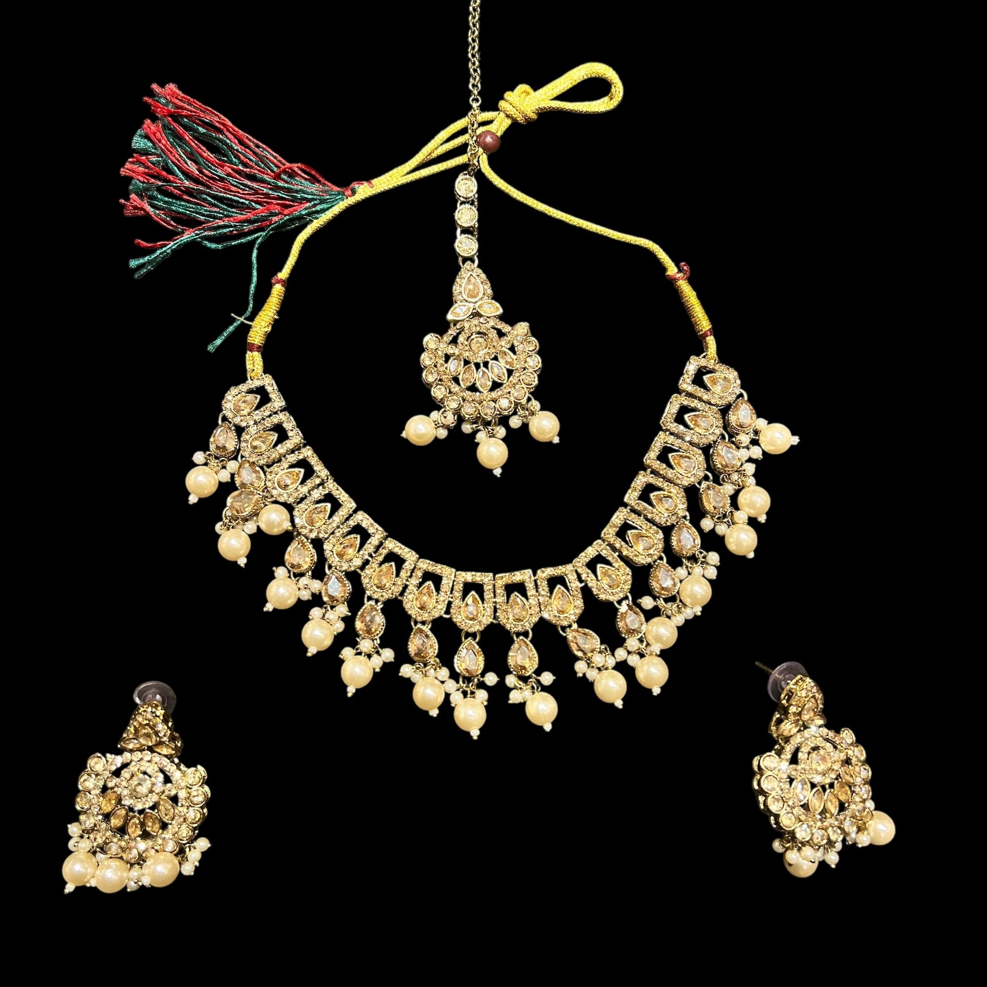DT Flower Drop Necklace Sets-Many Colors
