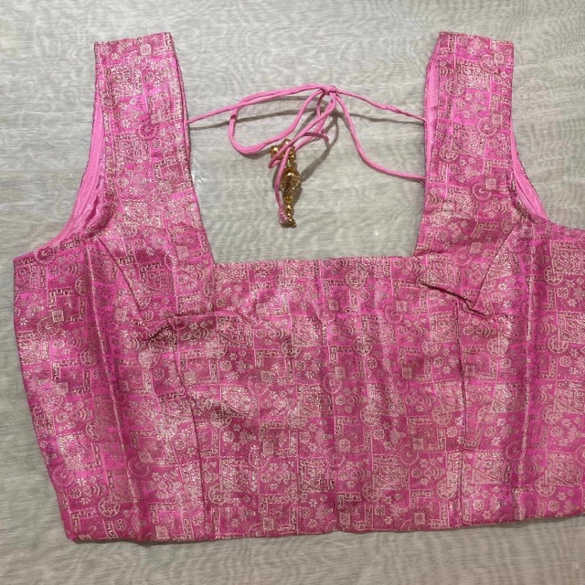 Brocade Saree Blouses-Size 36 - Vintage India NYC