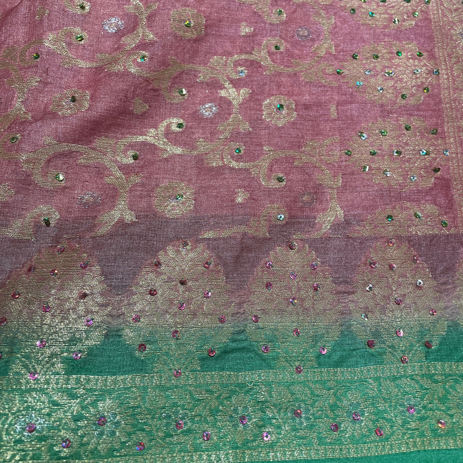 Vintage Tussar Saree 2402 - Vintage India NYC