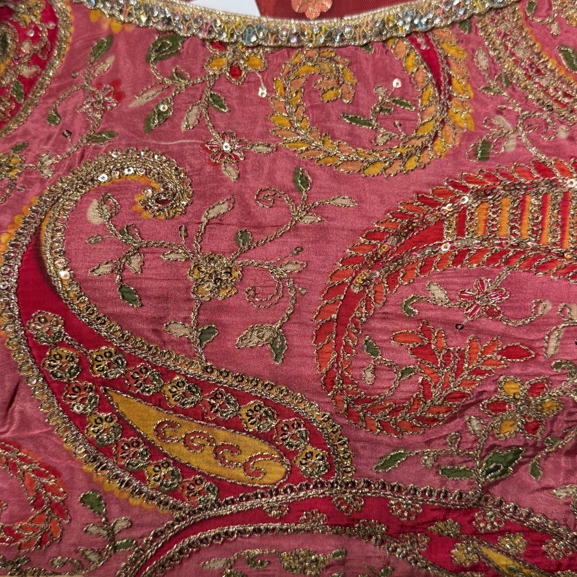 Paisley Embroidered Gharara Sets-Colors - Vintage India NYC