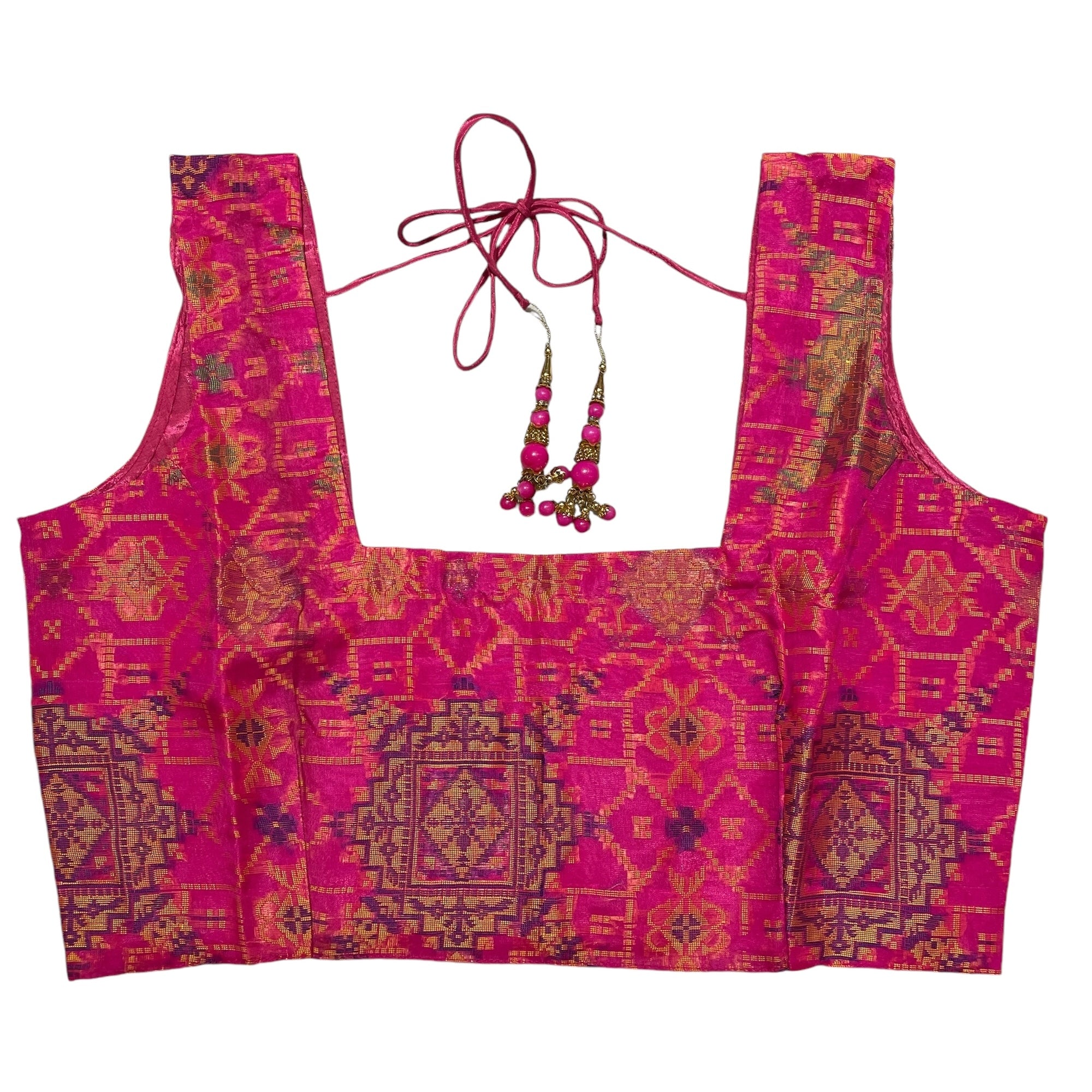Brocade & Embroidered Saree Blouses 2-Size 40