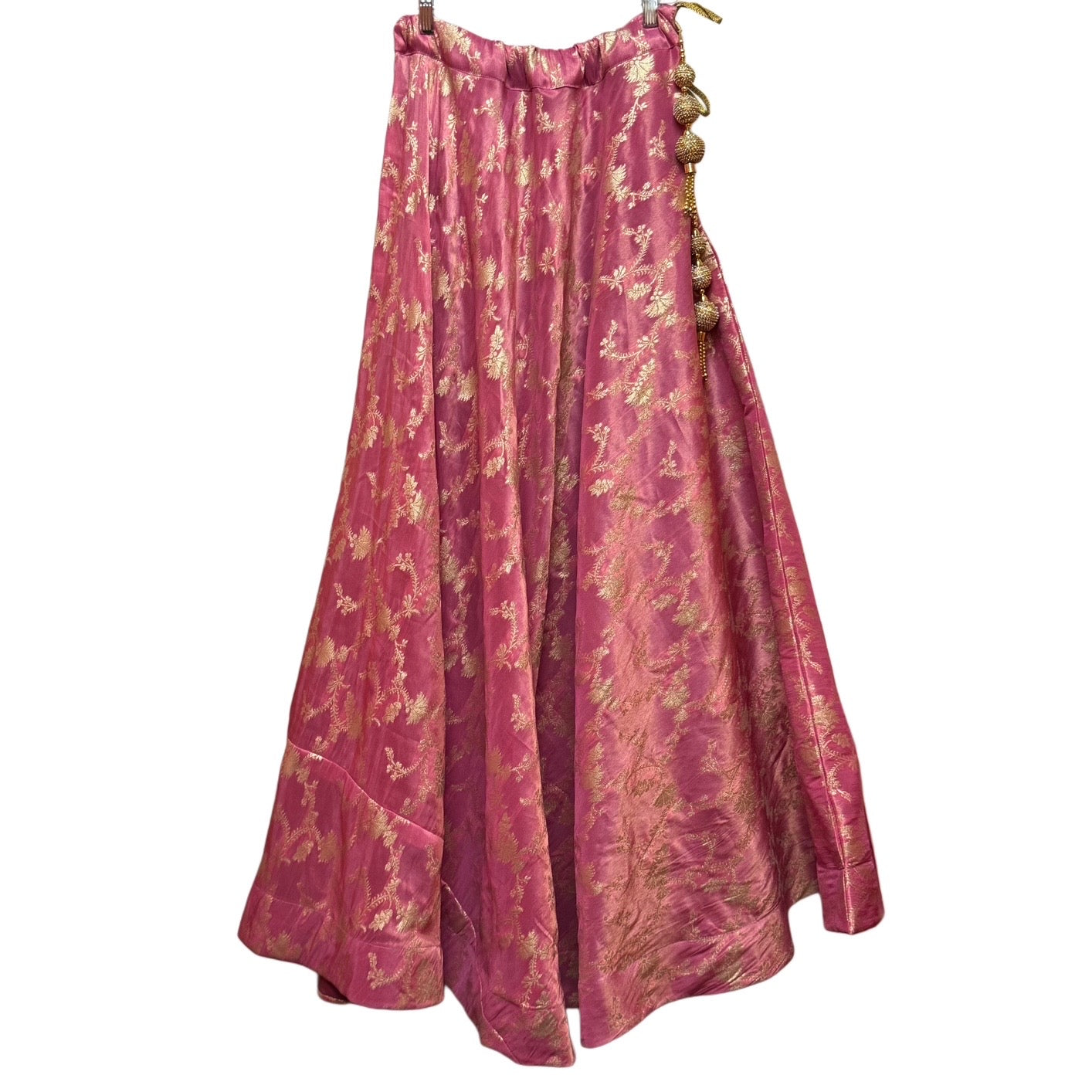 Shimmer Brocade Tulip Lehengas - Extra Long - Vintage India NYC