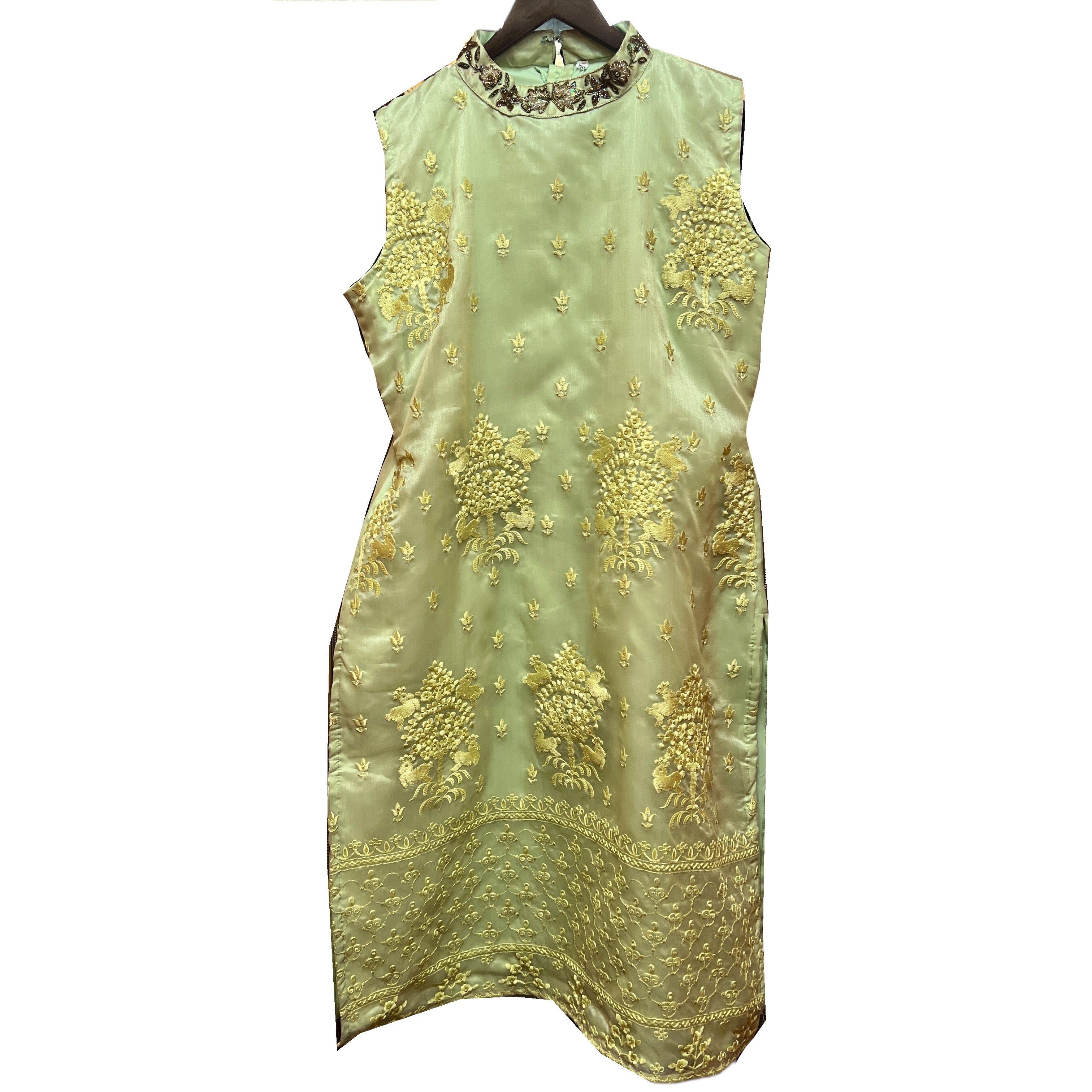 Embroidered Straight Kurta -3 Colors - Vintage India NYC