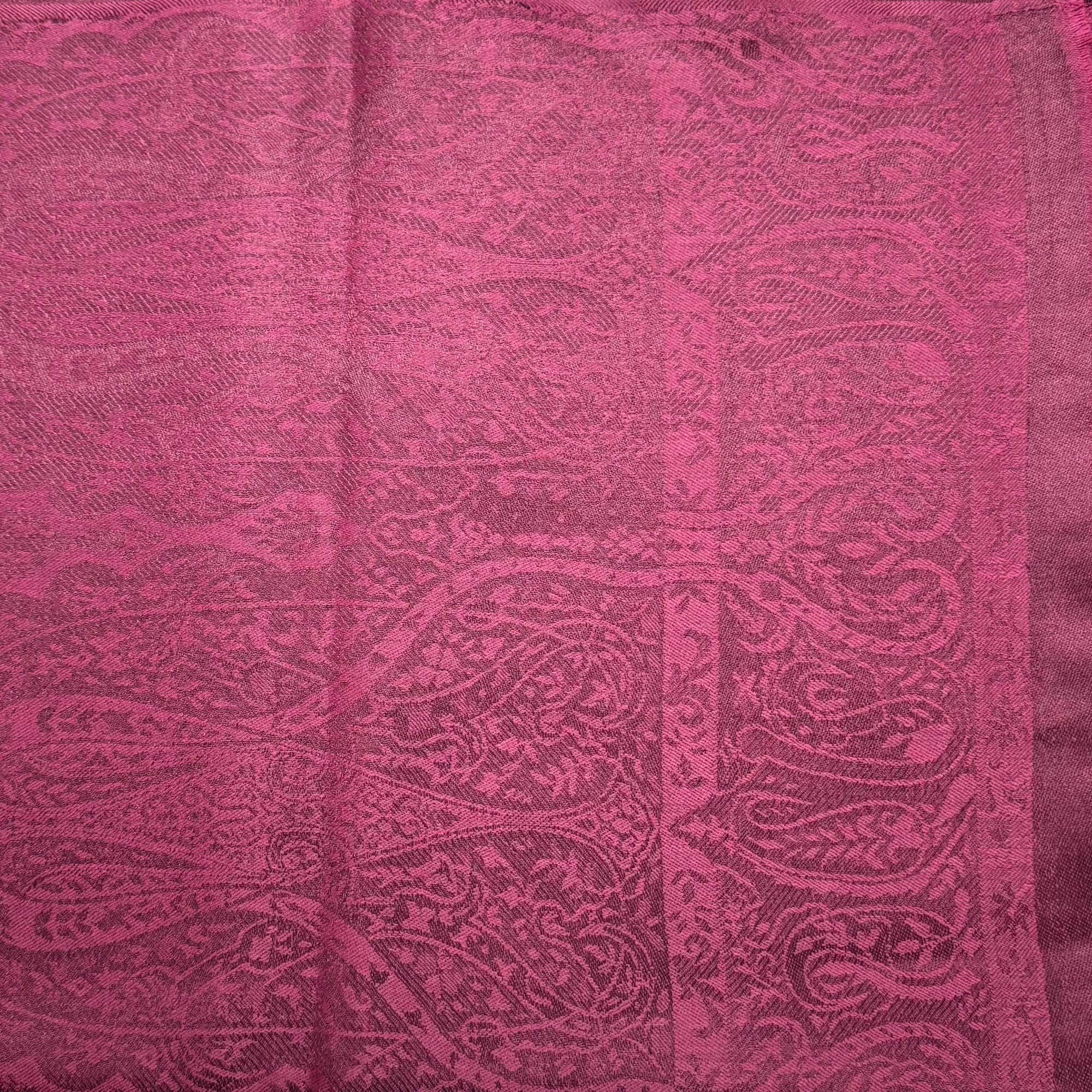 Fine Quality Jacquard Silk/ Wool Shawls - 11 Colors
