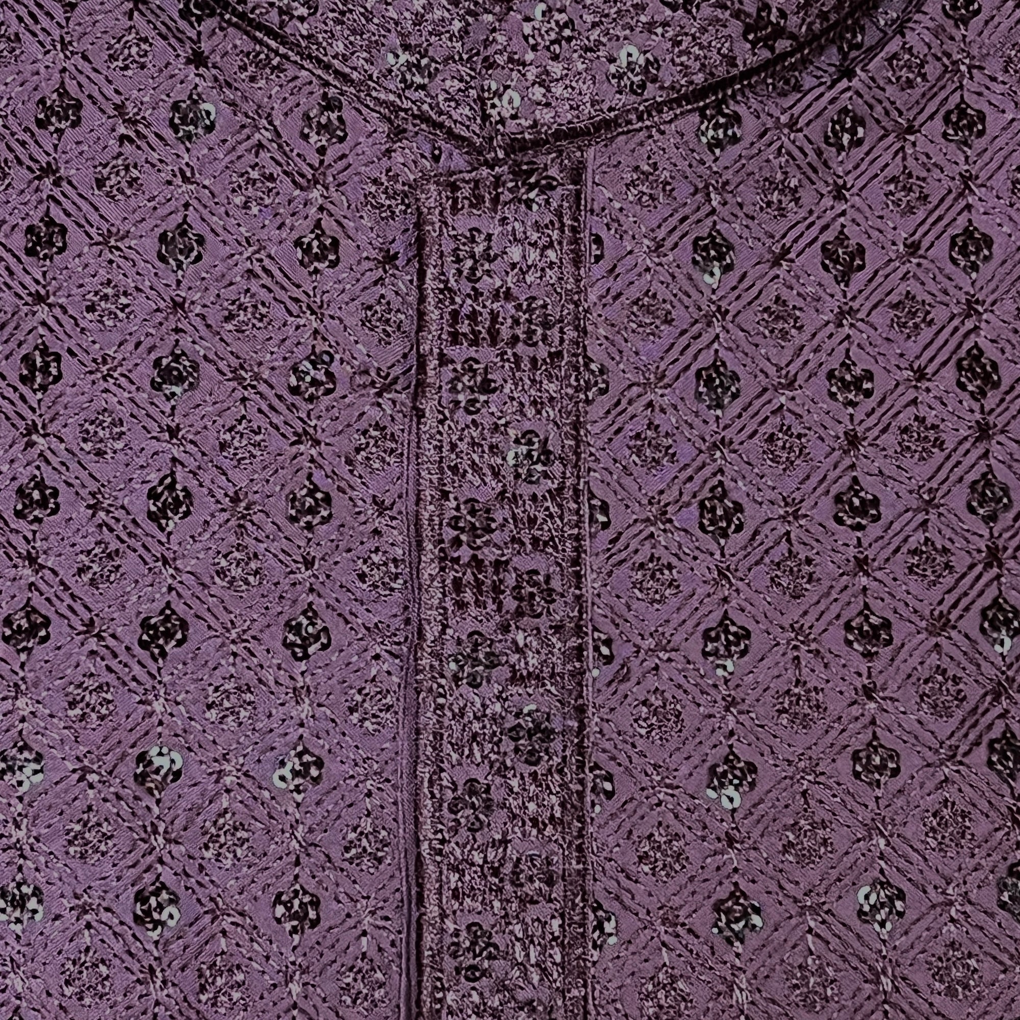 Sequin Flower Kurta Set- Colors