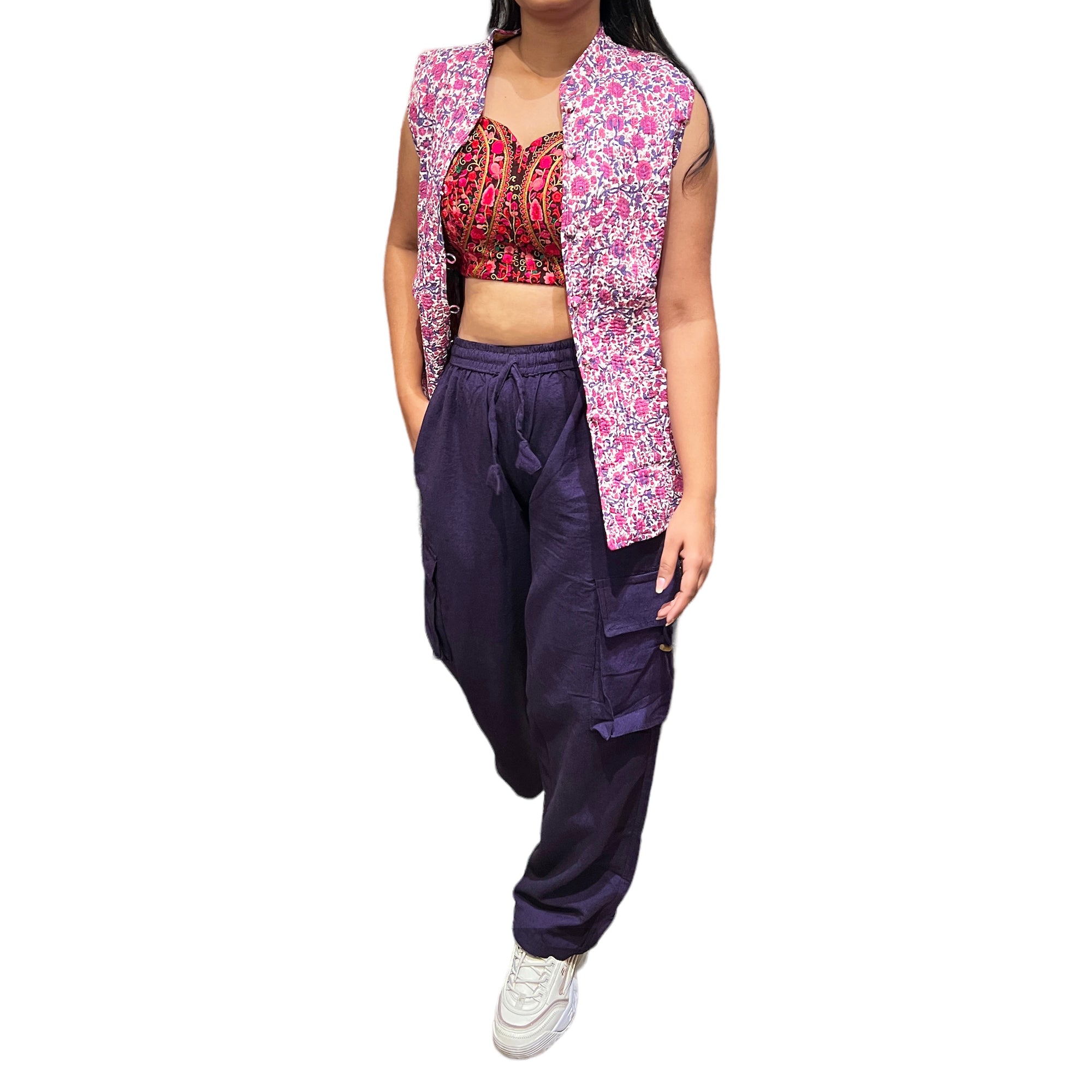 Unisex Cotton Cargo Pants - Vintage India NYC