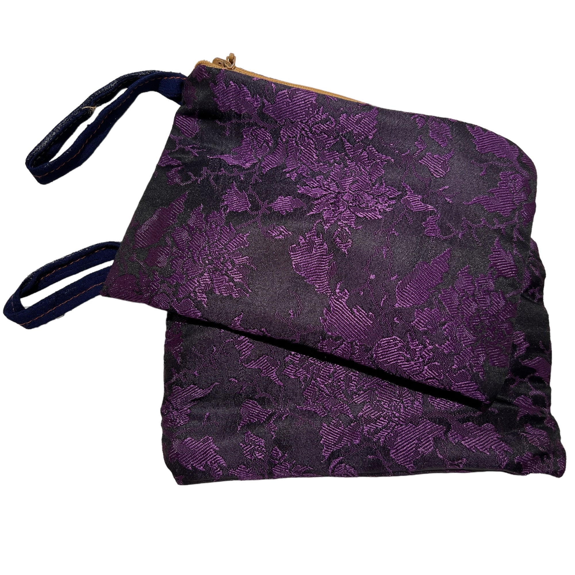 Vintage Sari Zip Pouch Bag Sm - Vintage India NYC