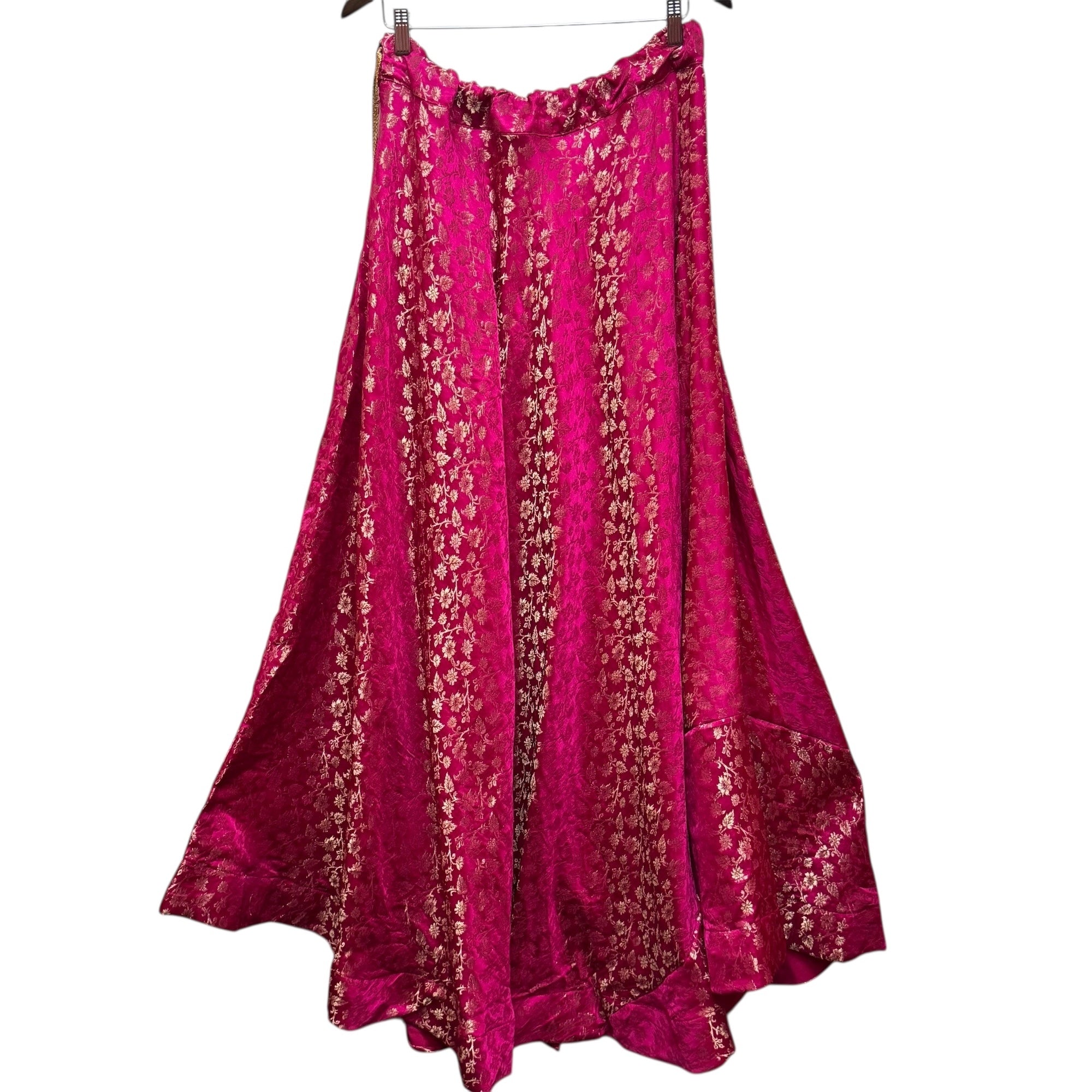 Sunflower Brocade Round Flower Lehengas - X Long-Colors - Vintage India NYC