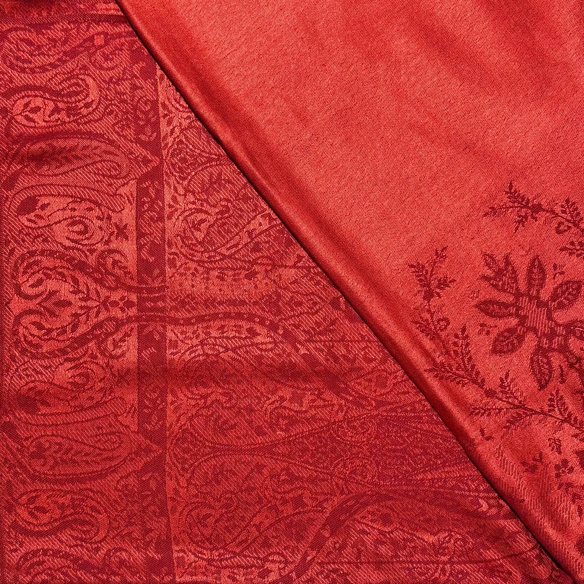 Fine Quality Jacquard Silk/ Wool Shawls - 11 Colors
