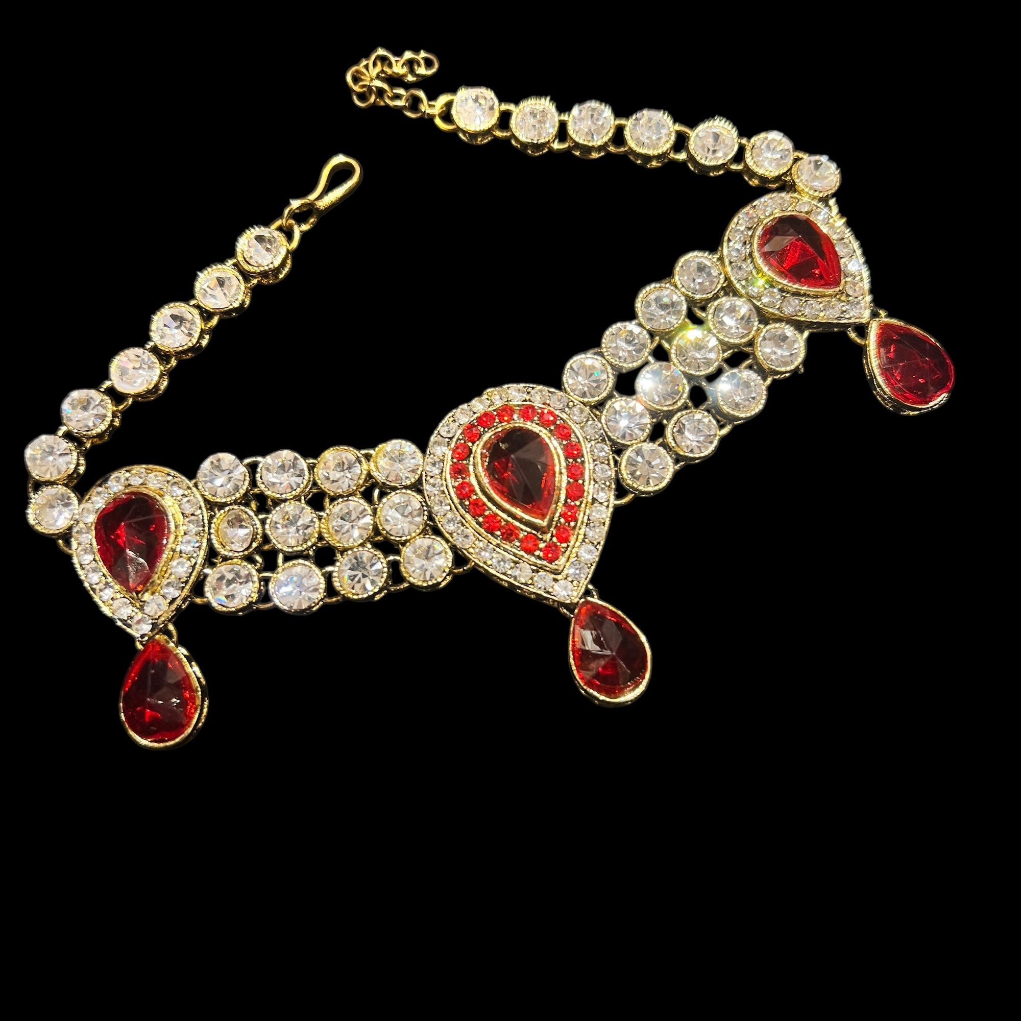 Drop Stone Baju Bandh-Upper Arm Bracelet - Vintage India NYC