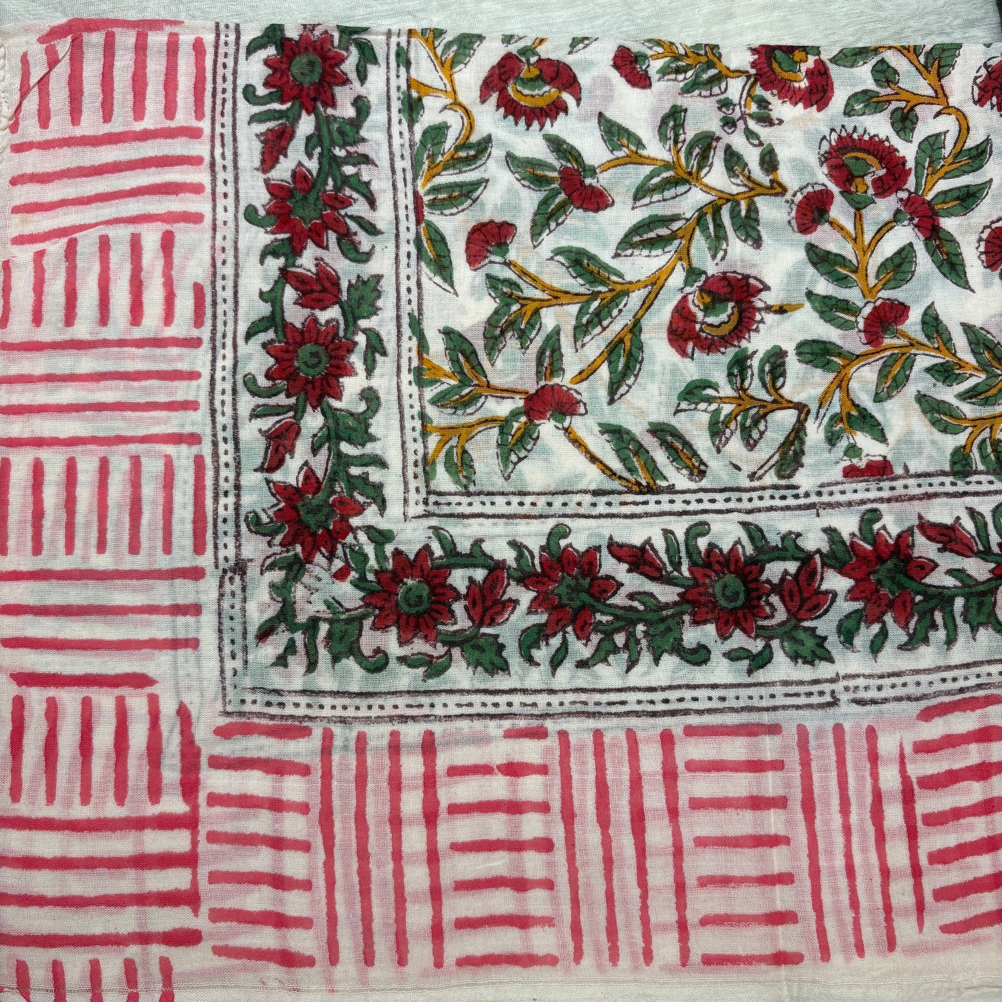 Block Print Sarongs/Scarves 26 - Vintage India NYC