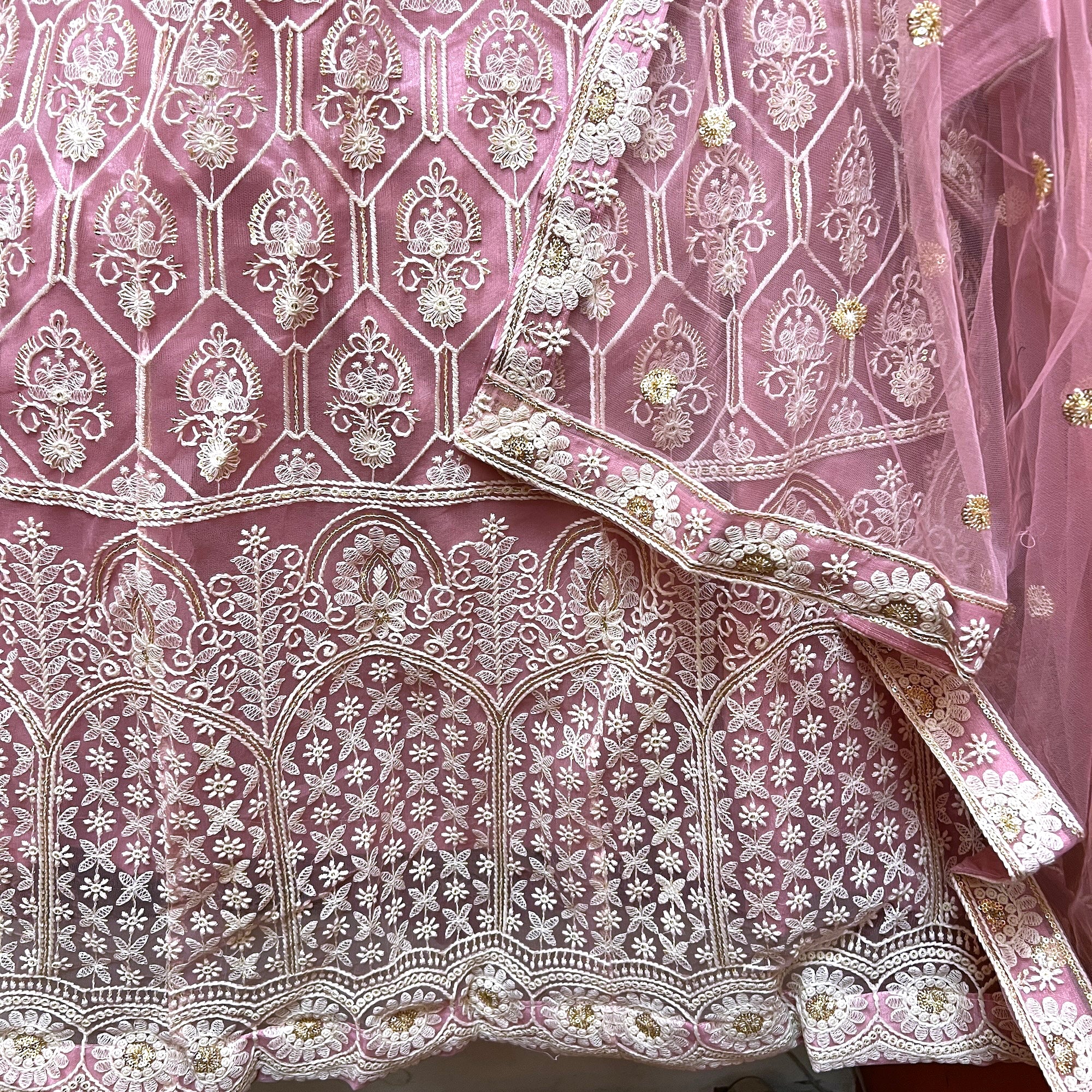 DT Lucknowi Lehenga Set-3 Colors - Vintage India NYC