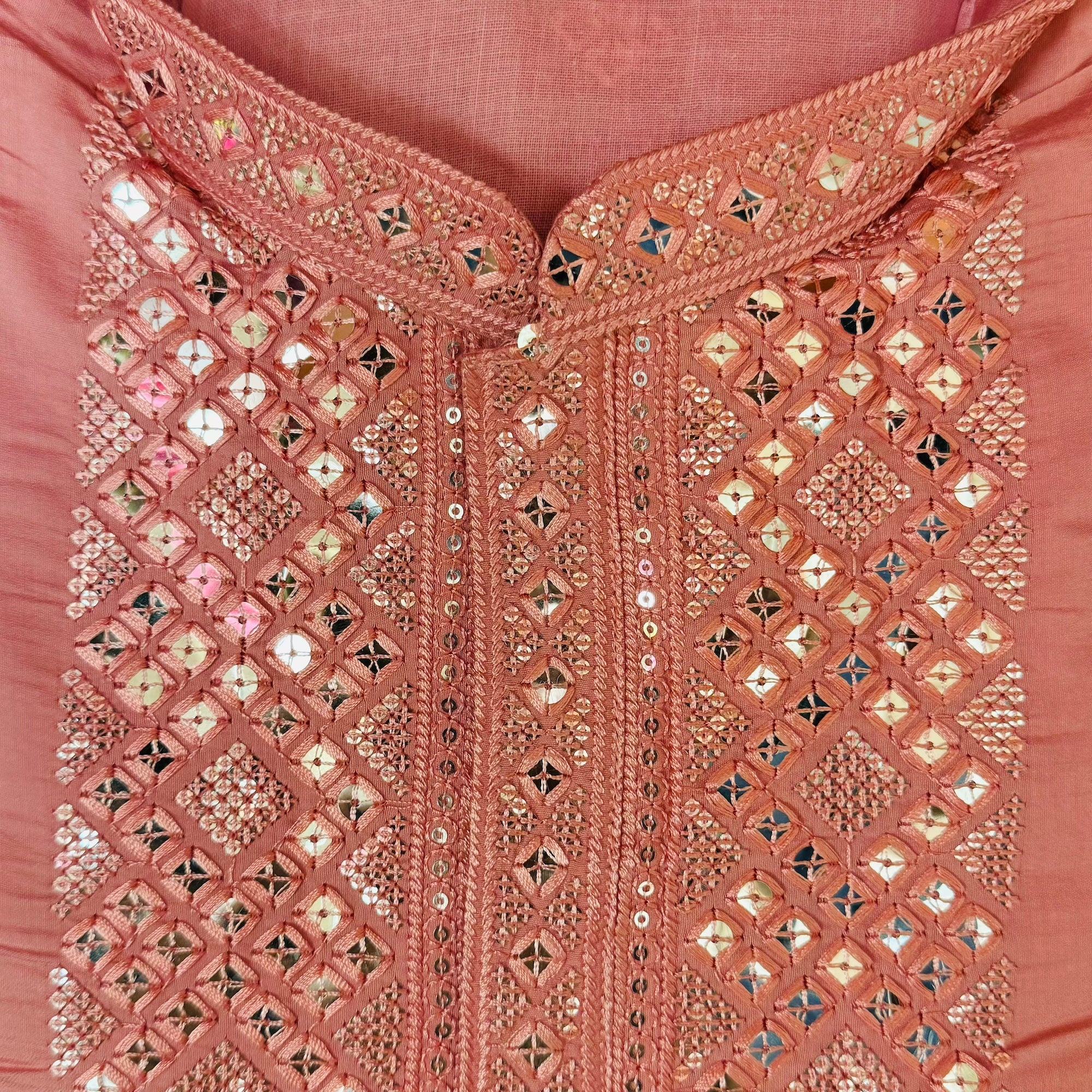 Mirror Sequin Yoke Kurta-3 Colors