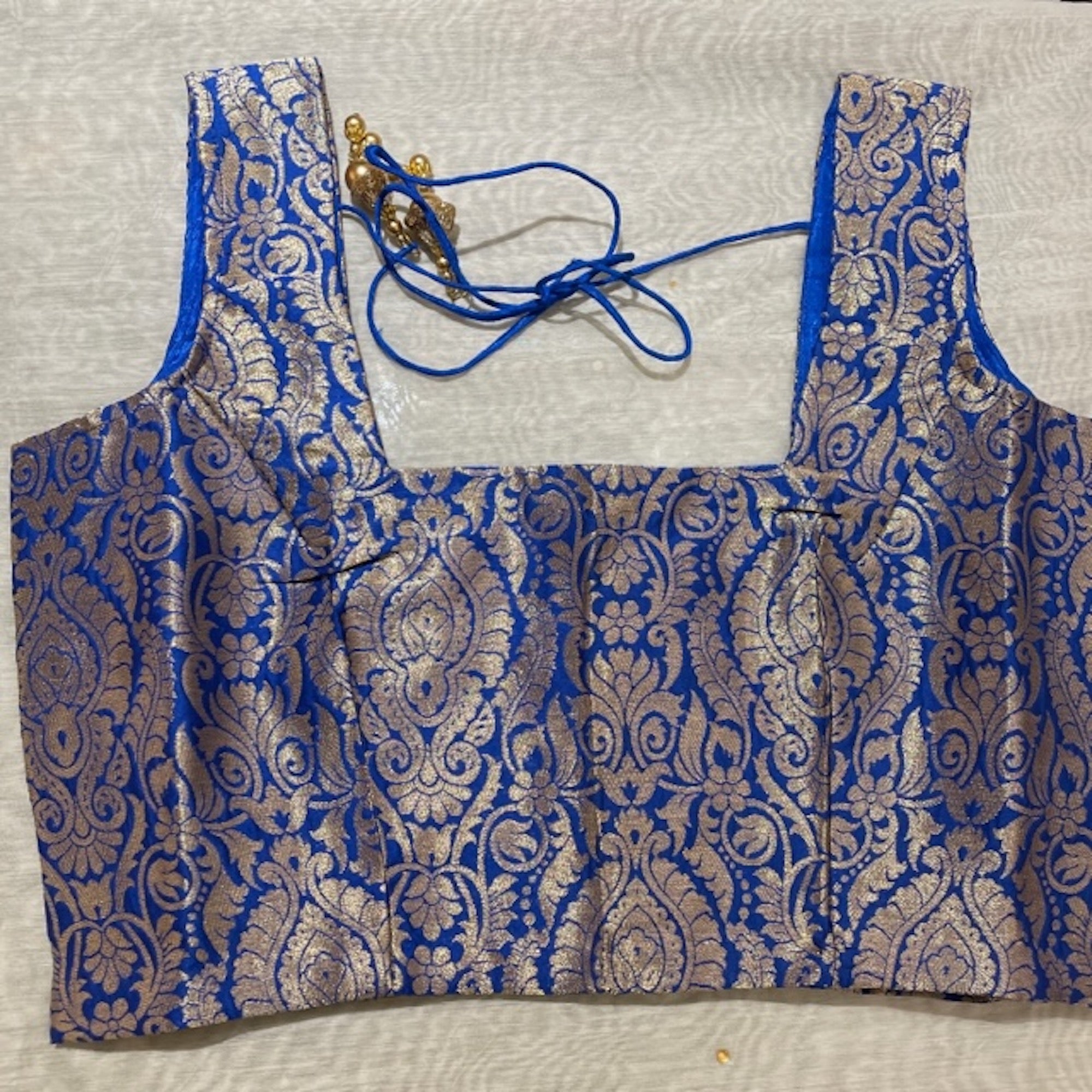 Brocade Saree Blouses-Size 36 - Vintage India NYC