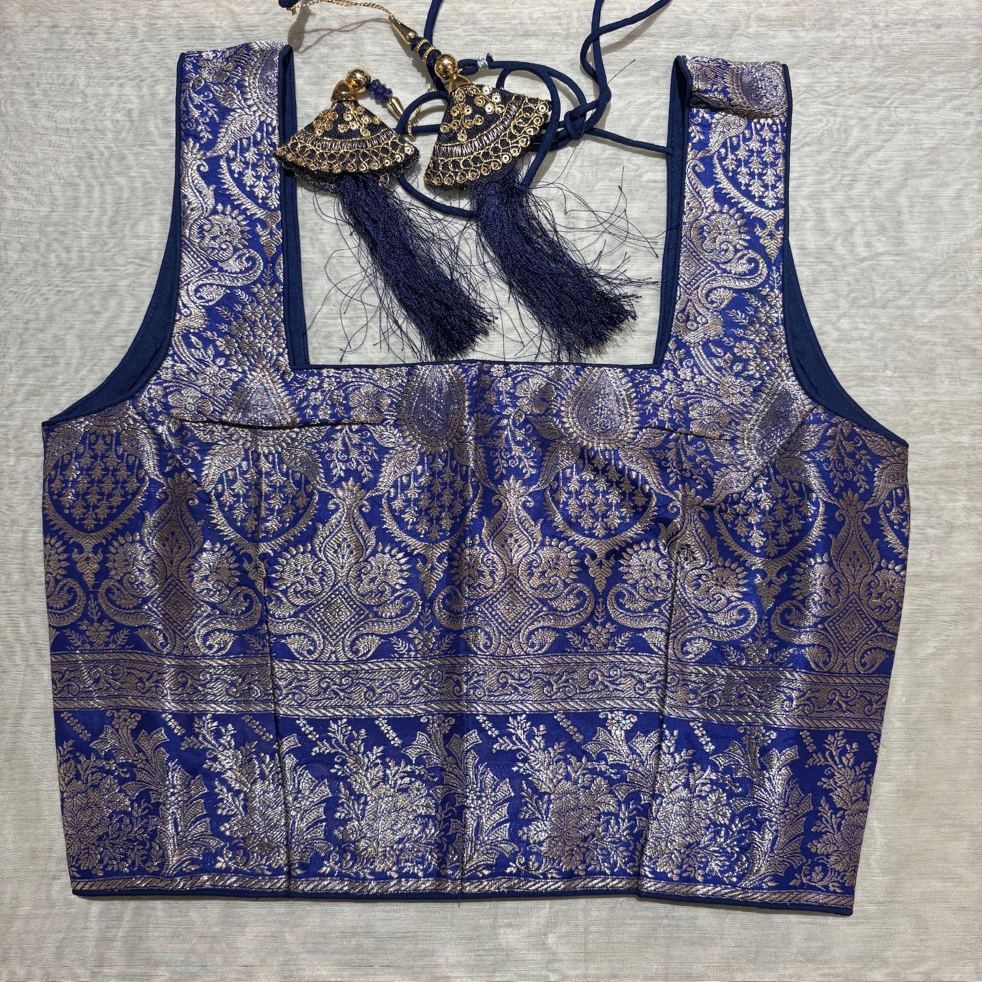 Brocade & Embroidered Saree Blouses 25-Size 30 - Vintage India NYC