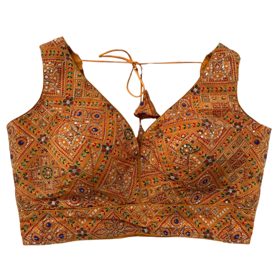 Embroidered Patch Choli Blouse-2 Colors