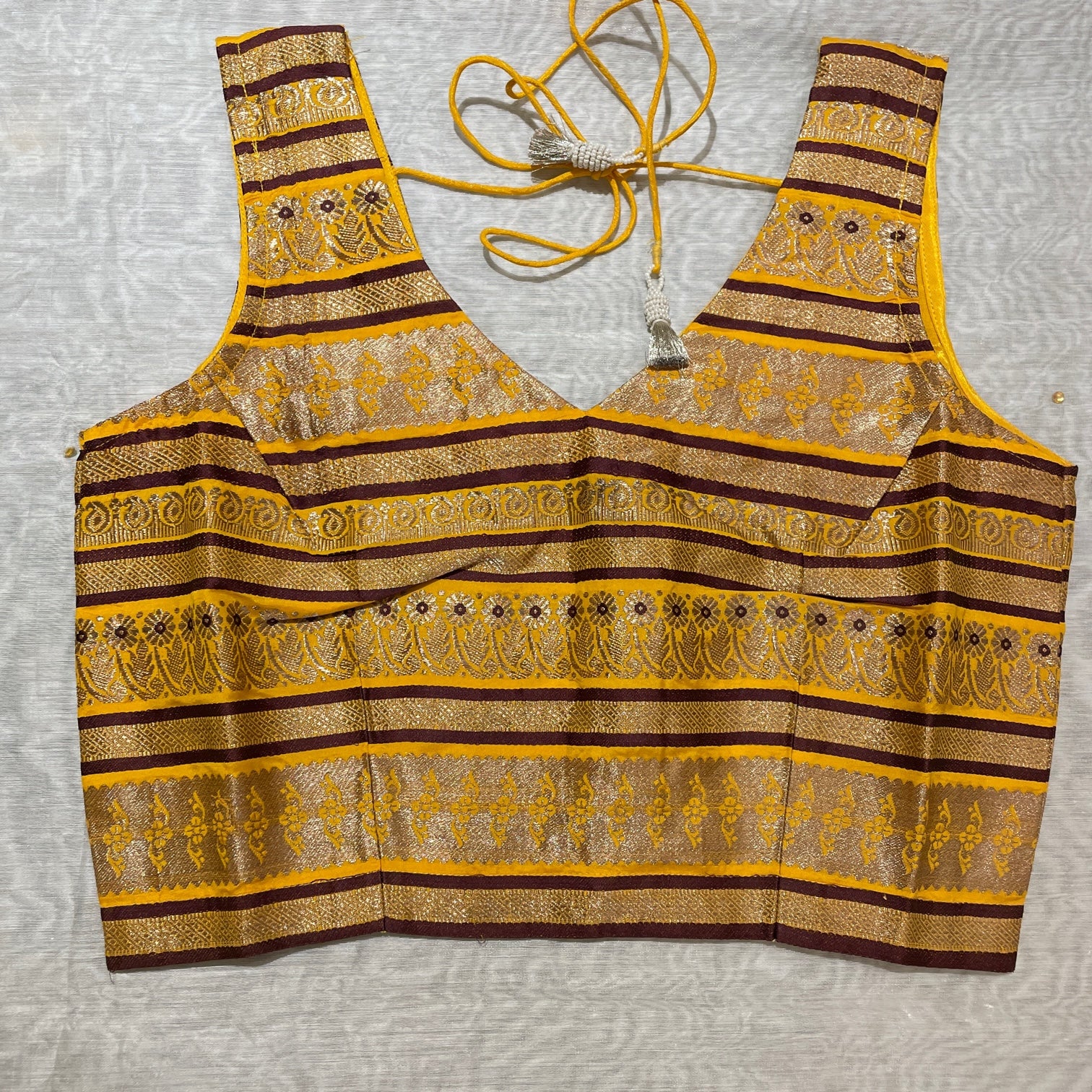 Brocade Saree Blouses-Size 32 - Vintage India NYC