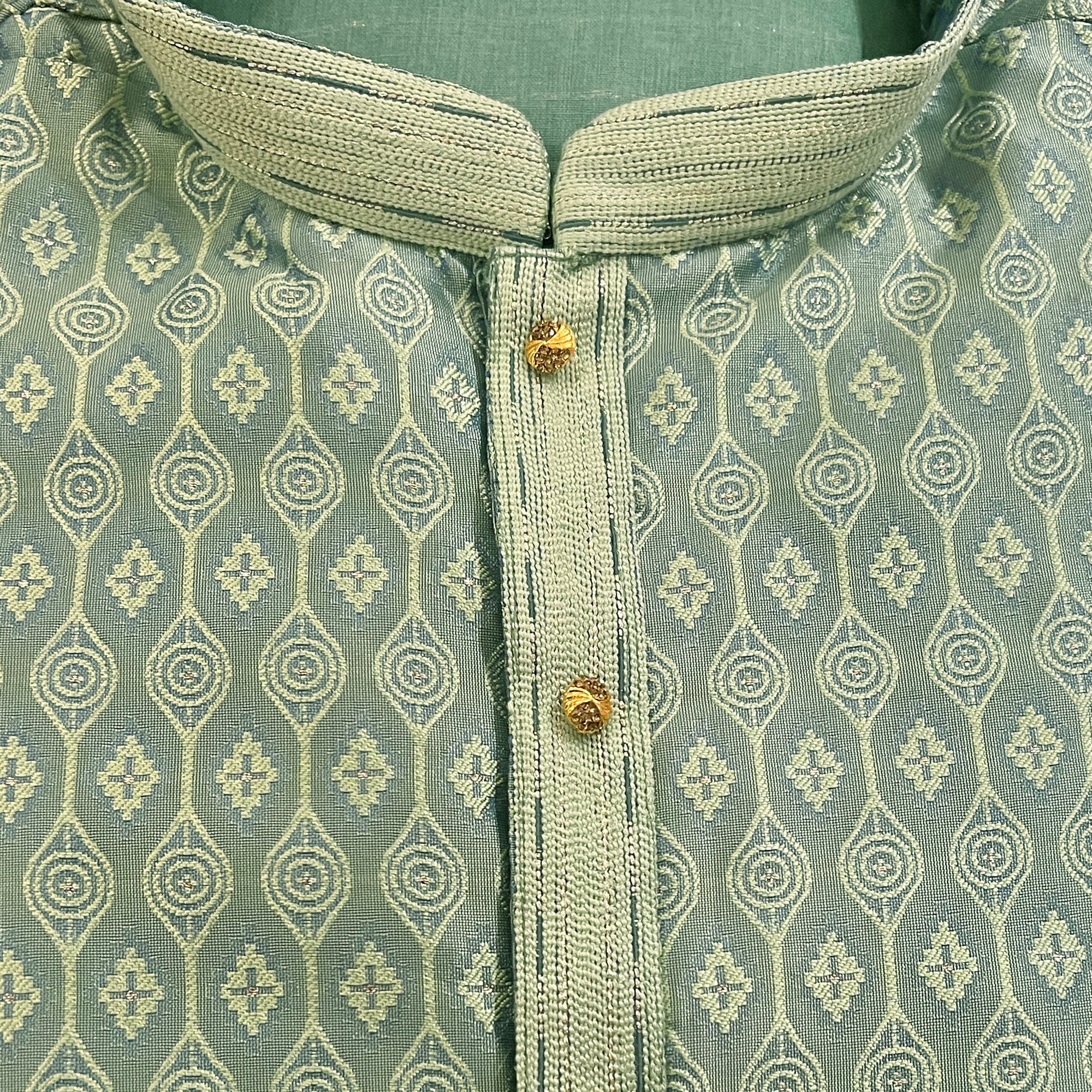 Garland Brocade Kurta Set-4 Colors
