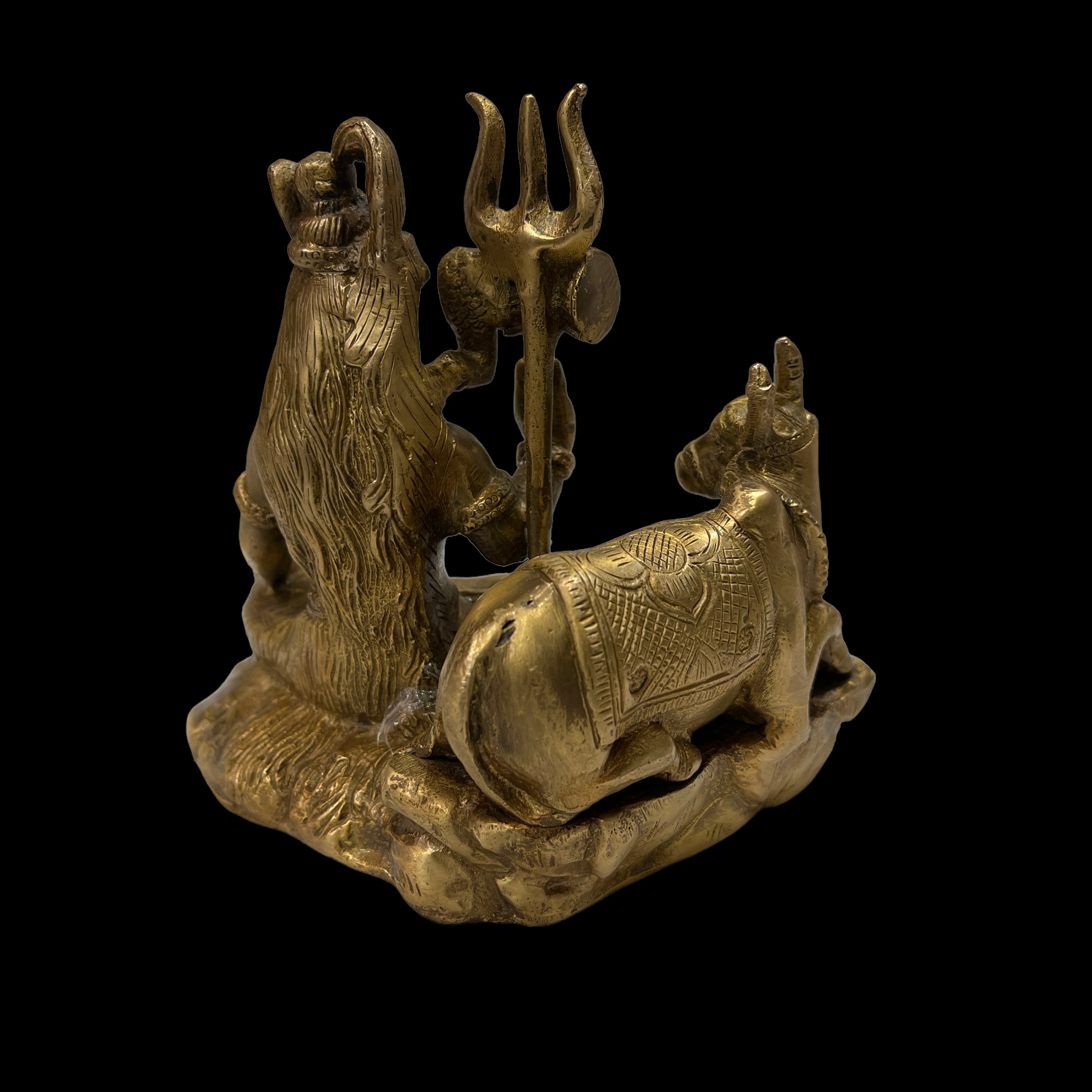 GM Brass Shiva 1834- 7in. - Vintage India NYC