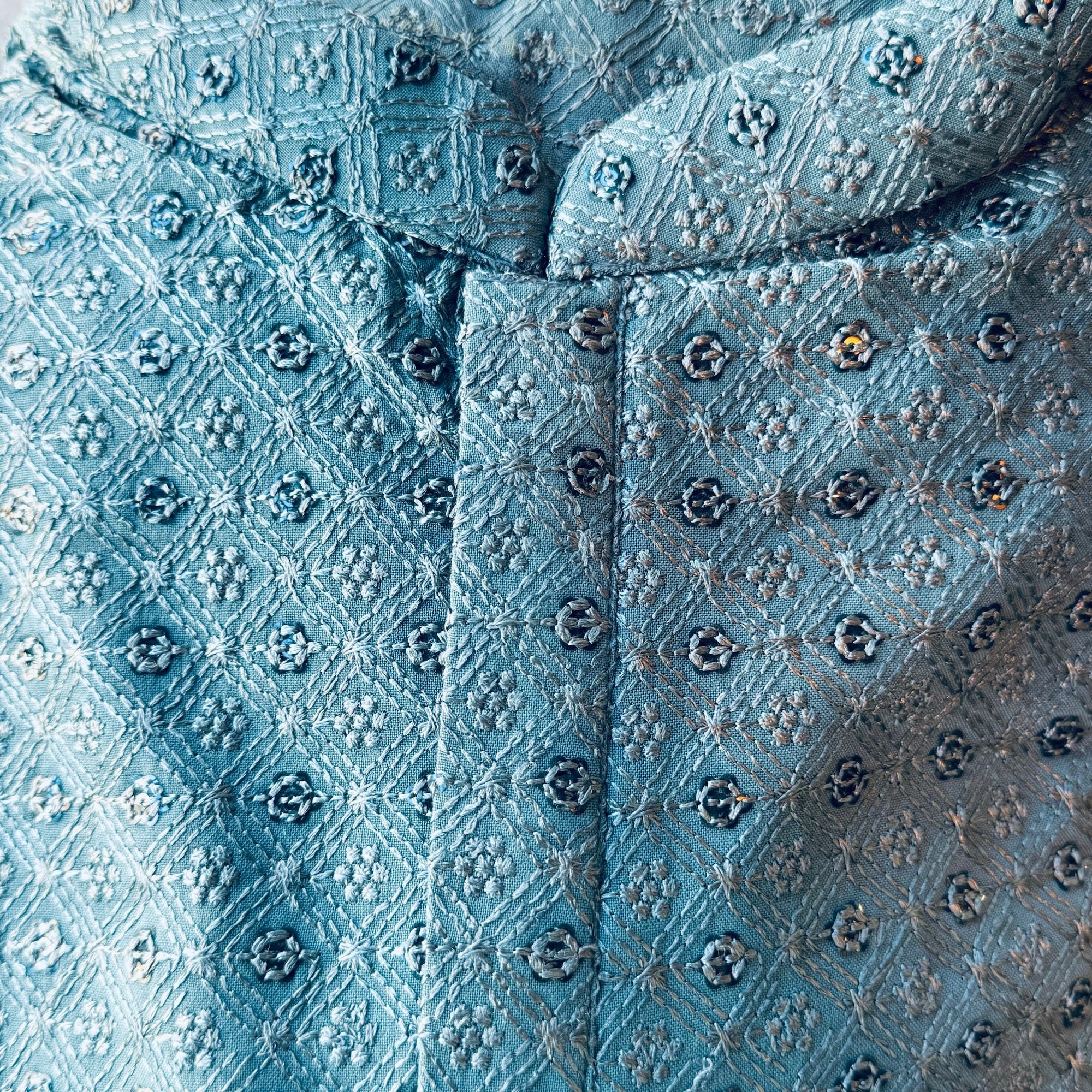 Sequin Flower Kurta Set- Colors