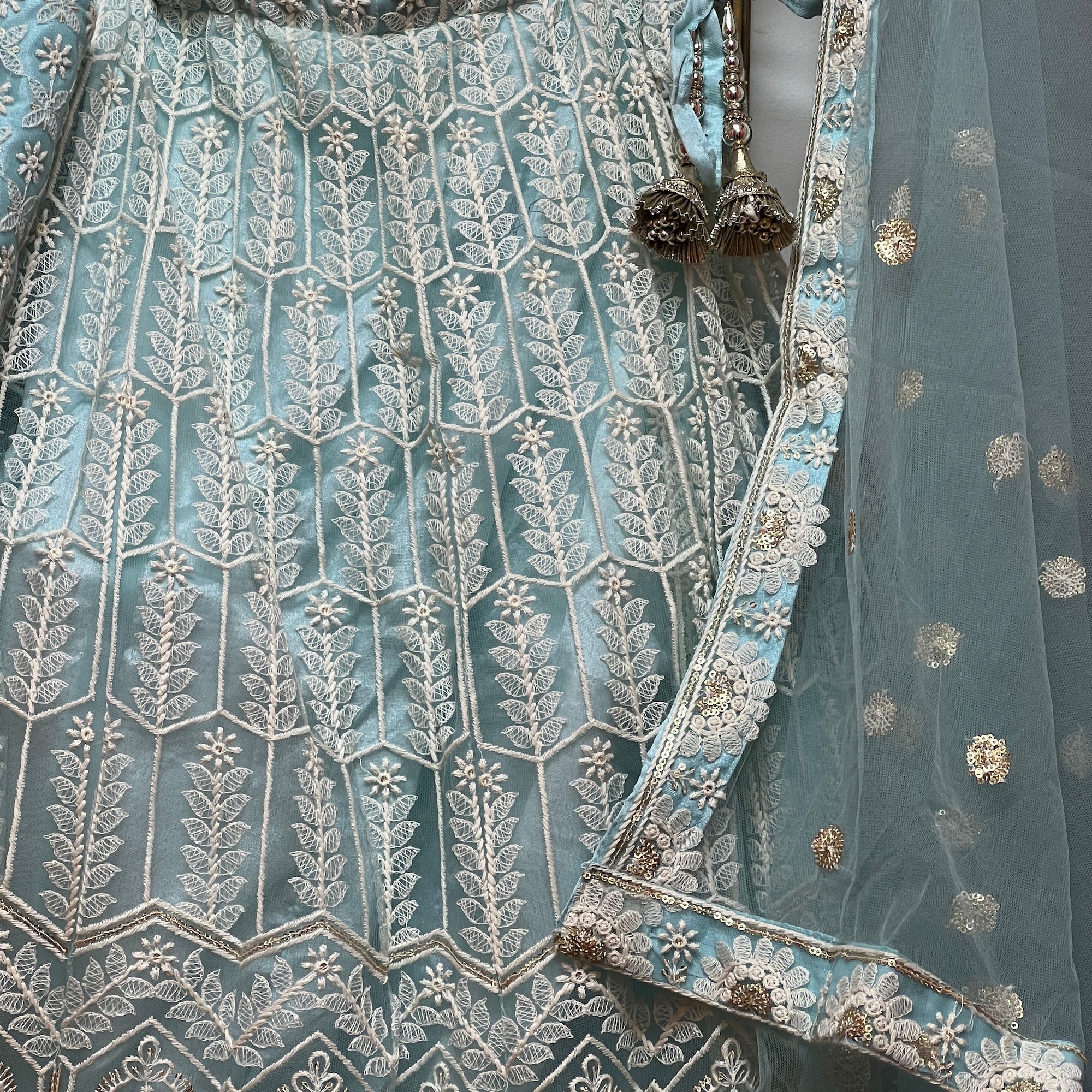 DT Lucknowi Lehenga Set-3 Colors - Vintage India NYC