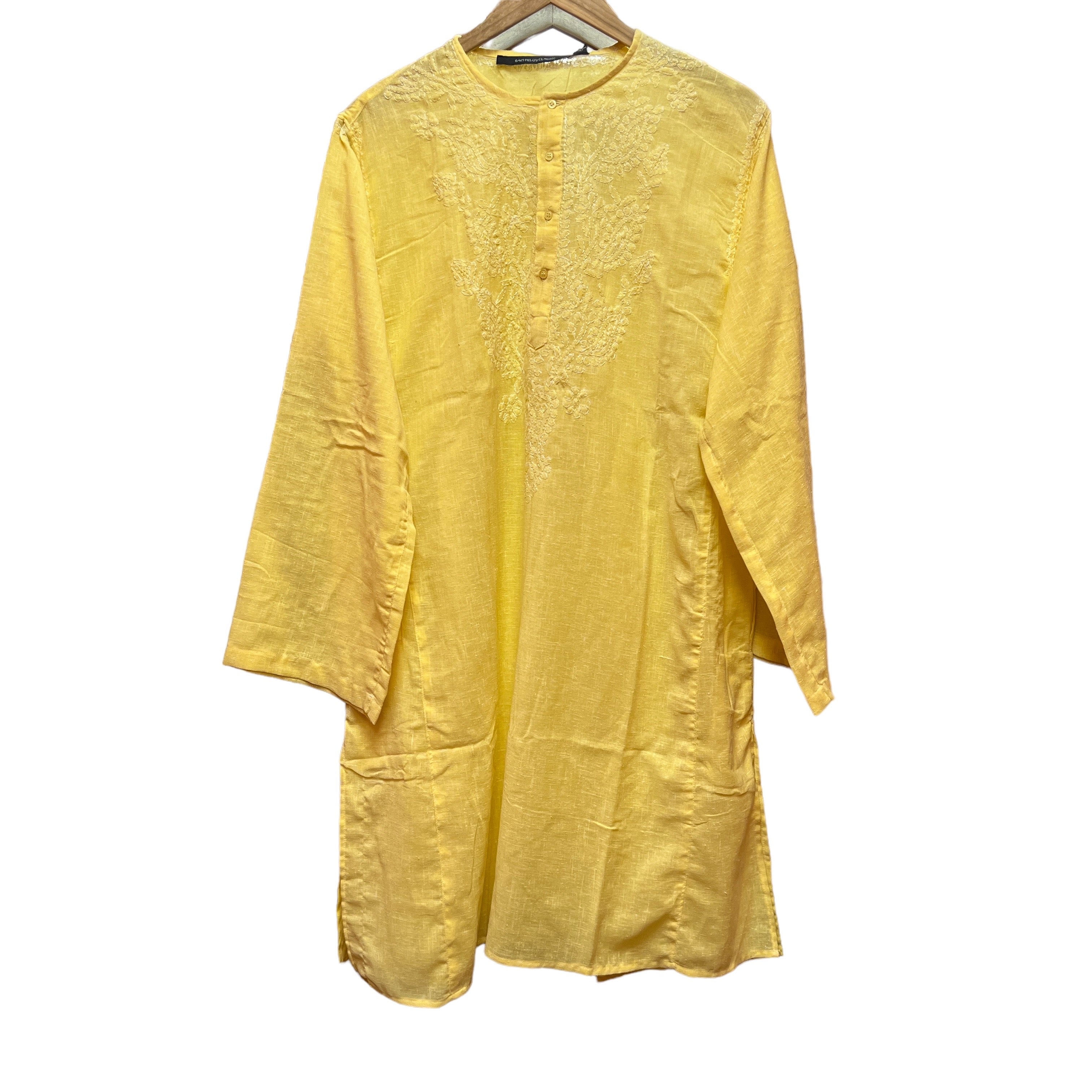 LH Slub Cotton Chikan Kurtas - Vintage India NYC