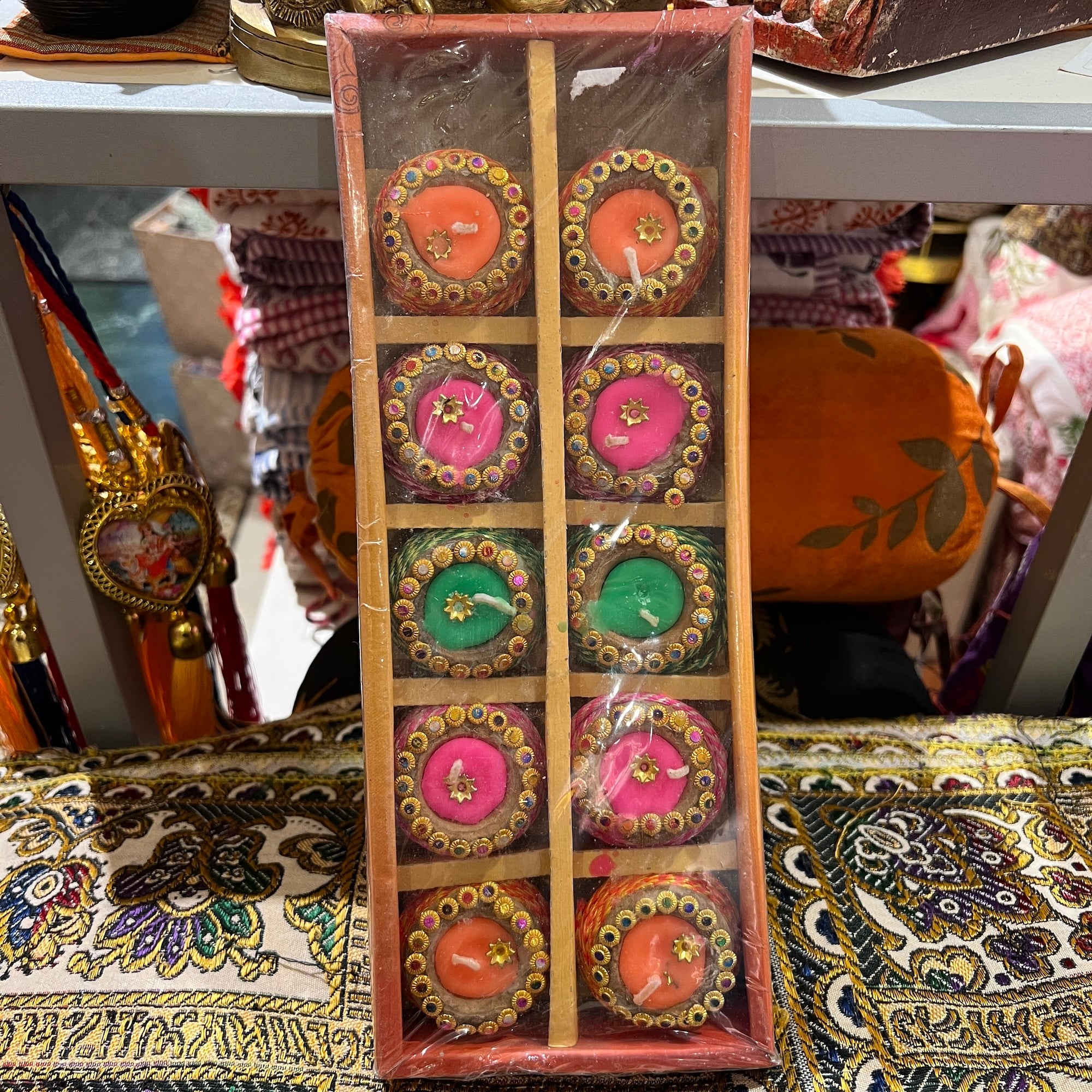 Small Diya with wick - Vintage India NYC