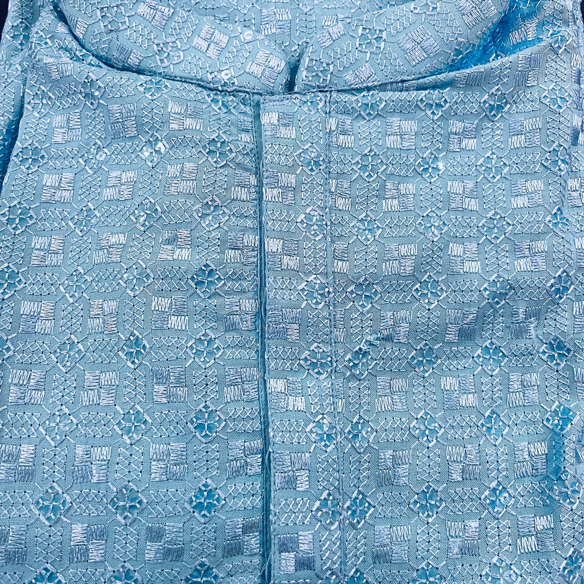 Lucknowi Threadwork Kurtas-5 Colors - Vintage India NYC