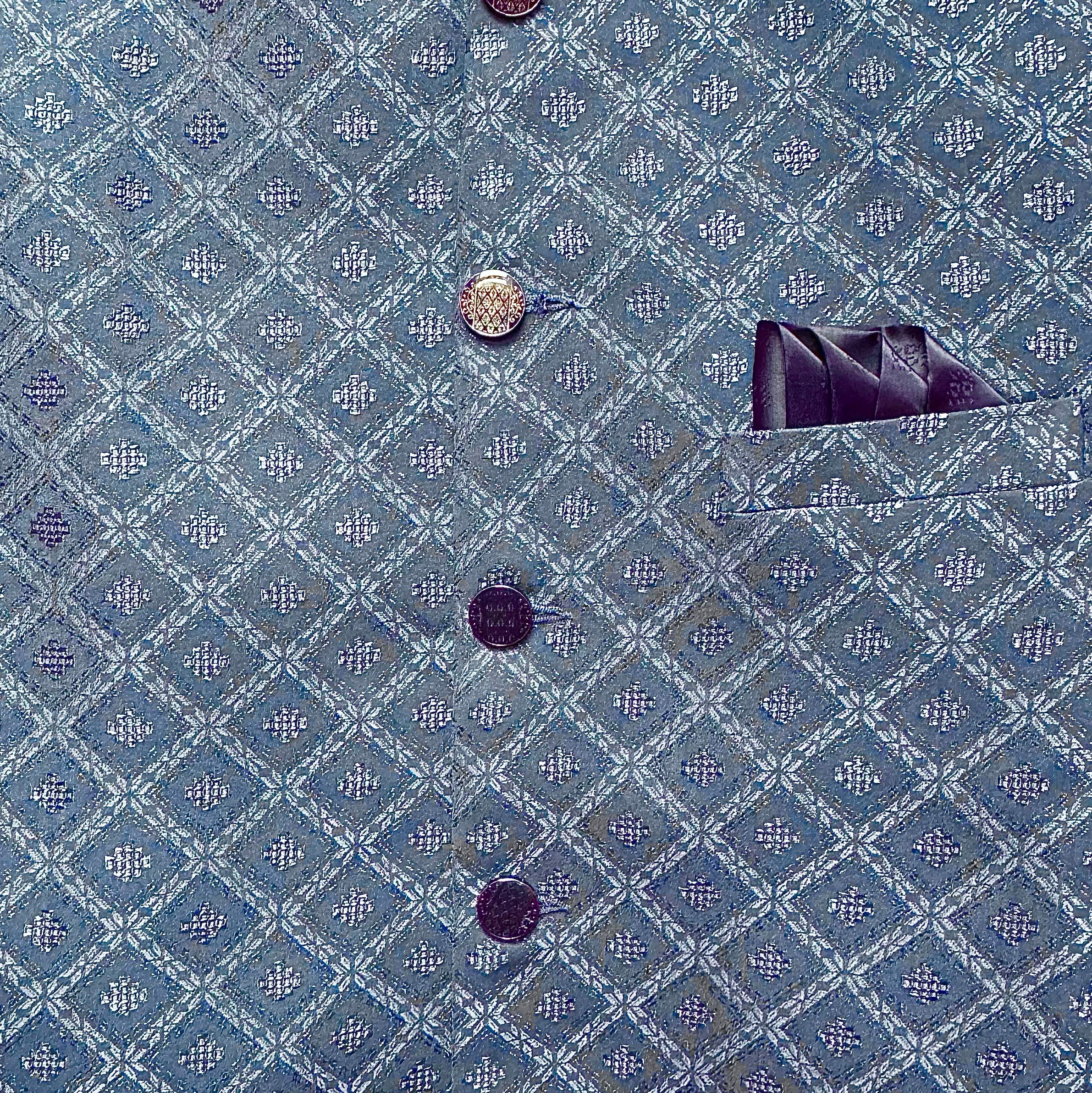 Steel Blue Tile Sherwani